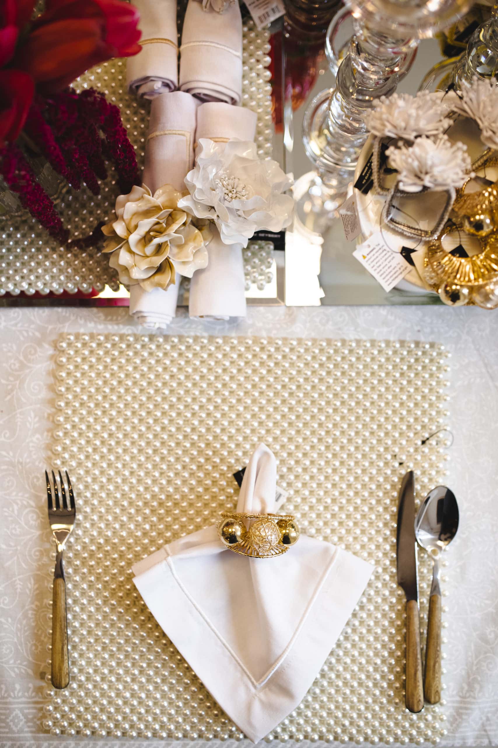 פלייסמט Pearl שנהב - פיית השולחן