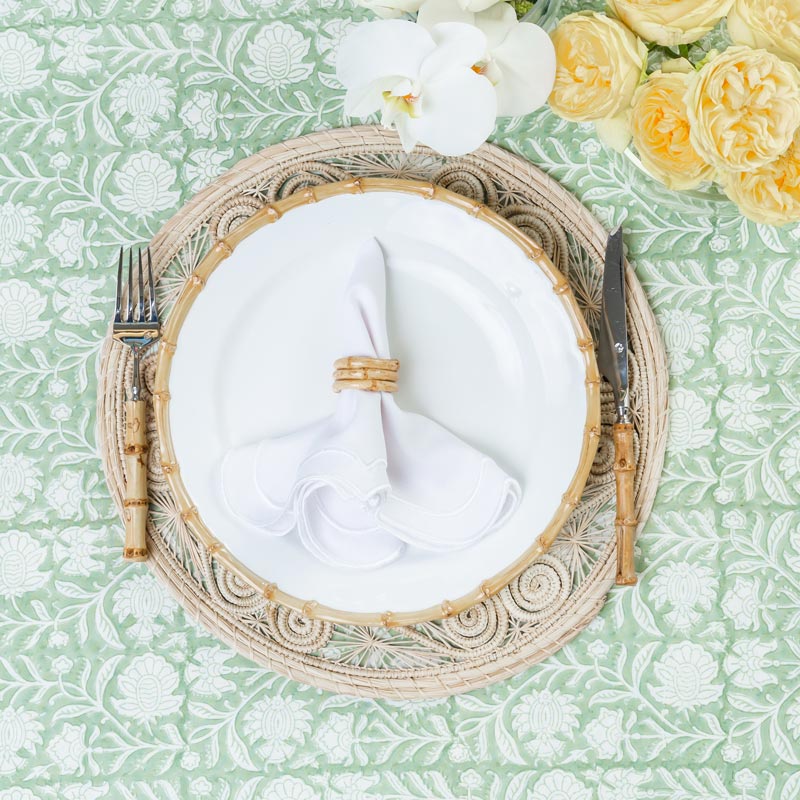 פלייסמט Caracoli טבעי Round - פיית השולחן