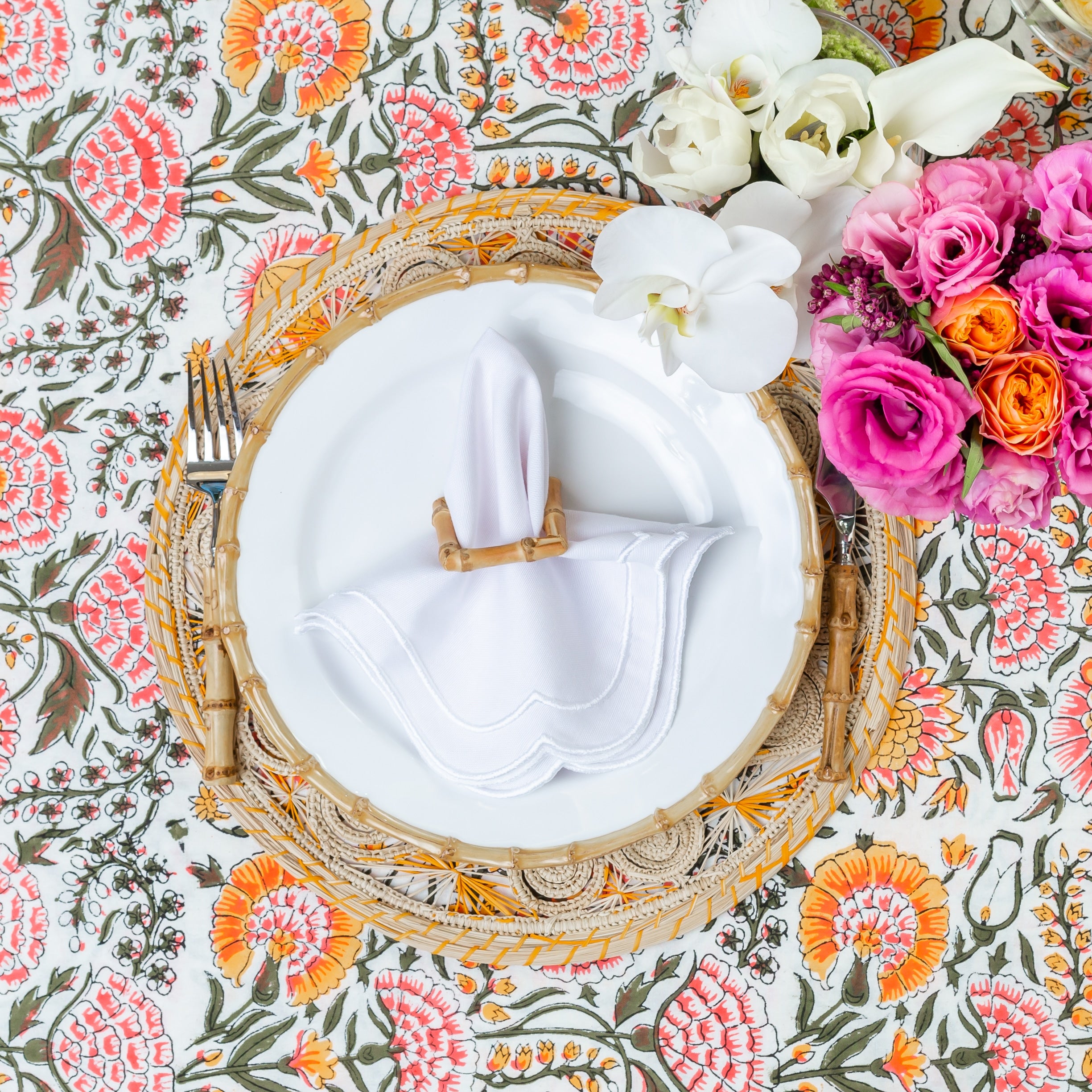 חבק מפית Square Bamboo - פיית השולחן