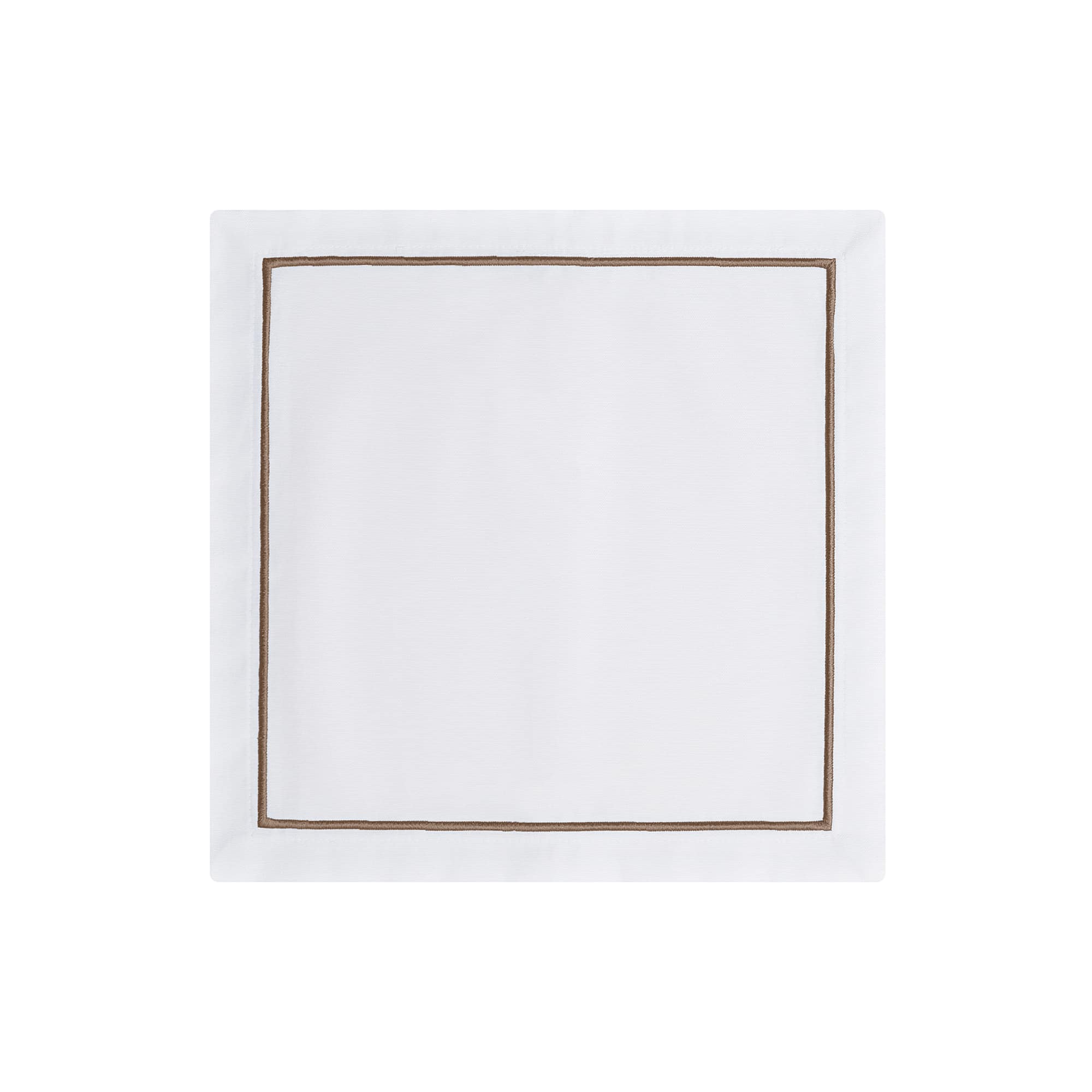 מפית Classic לבן with rose זהב embroidery | סט 6 - פיית השולחן