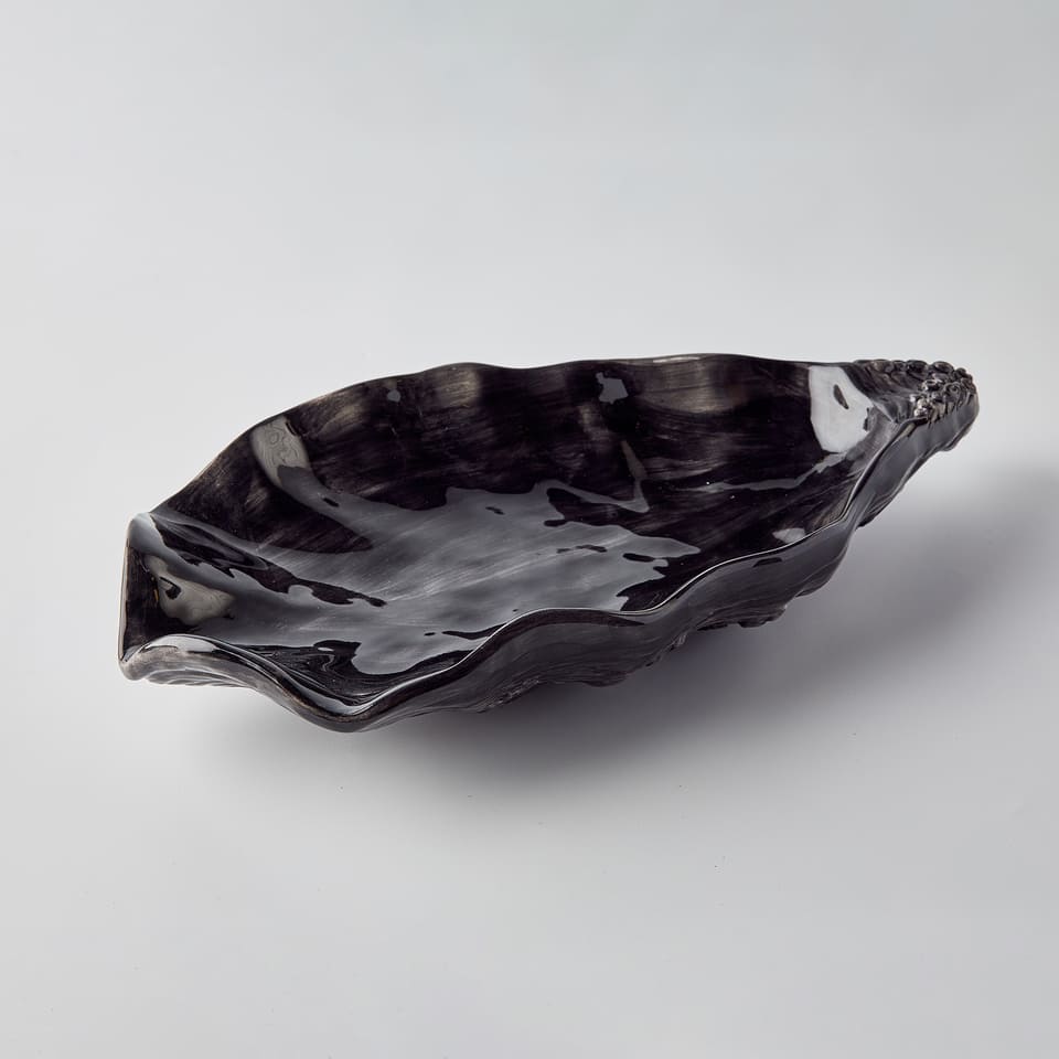 צדפה Medium Black - פיית השולחן