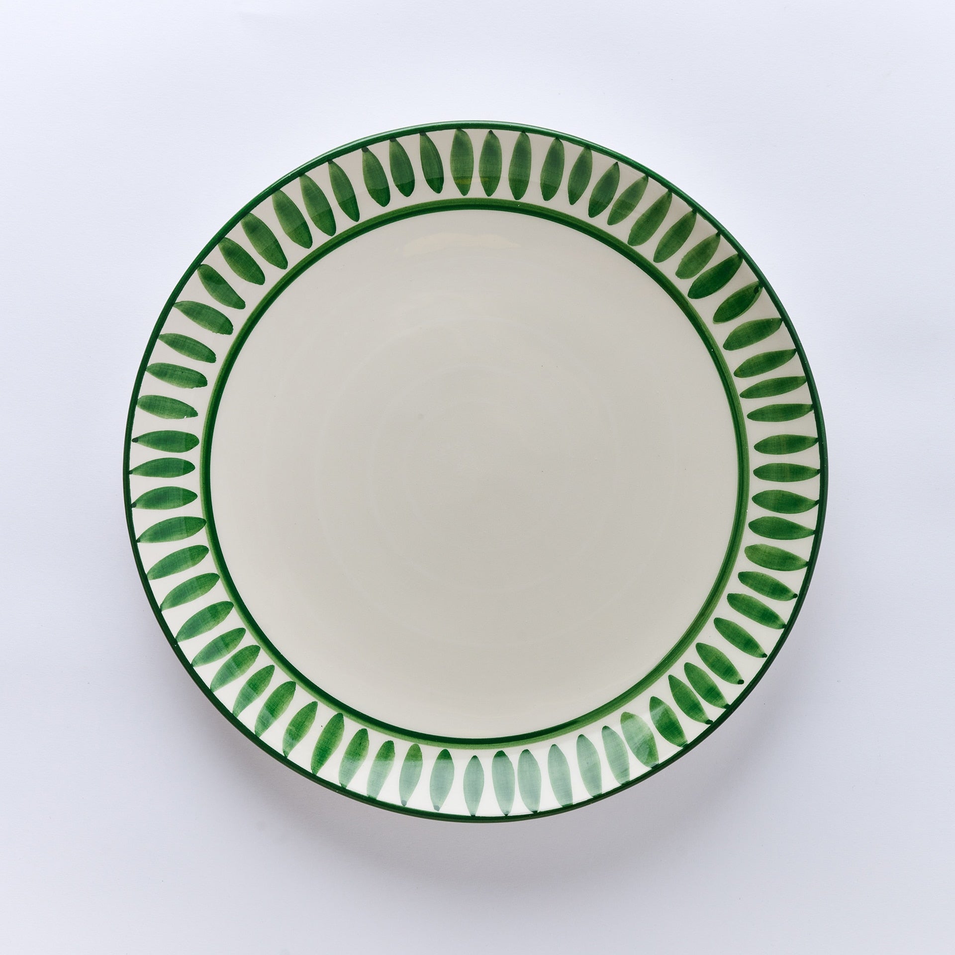 צלחת מנה עיקרית פלייר ירוק כהה - פיית השולחן