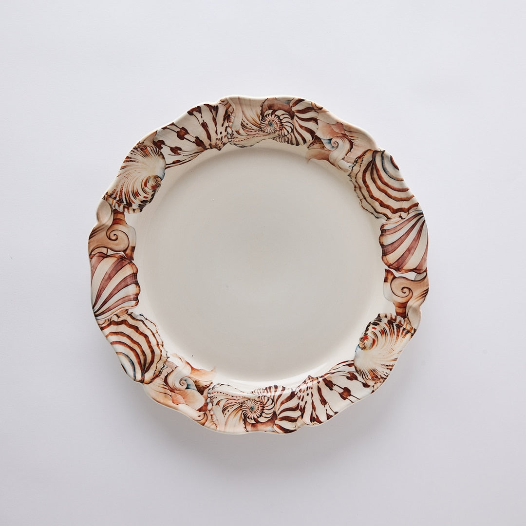 צלחת מנה עיקרית Taormina Shell - פיית השולחן