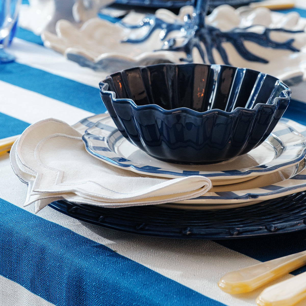 קערת מרק - פליטד כחול כהה