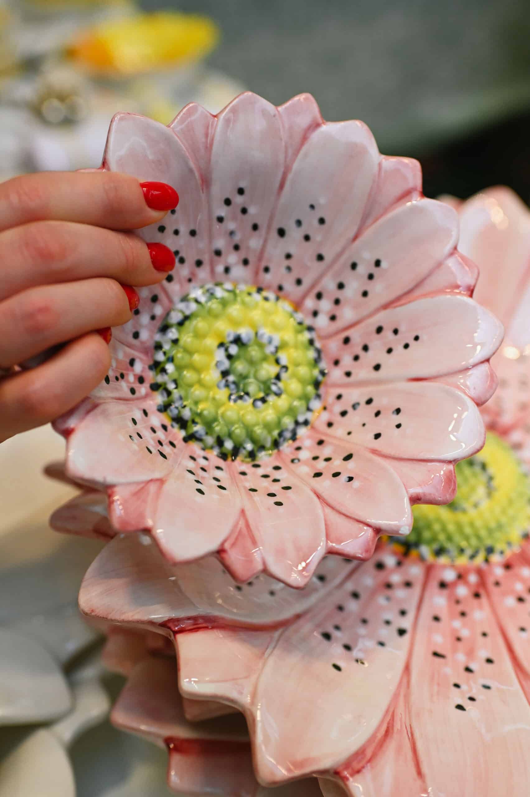 קערה Small Flora ורוד - פיית השולחן