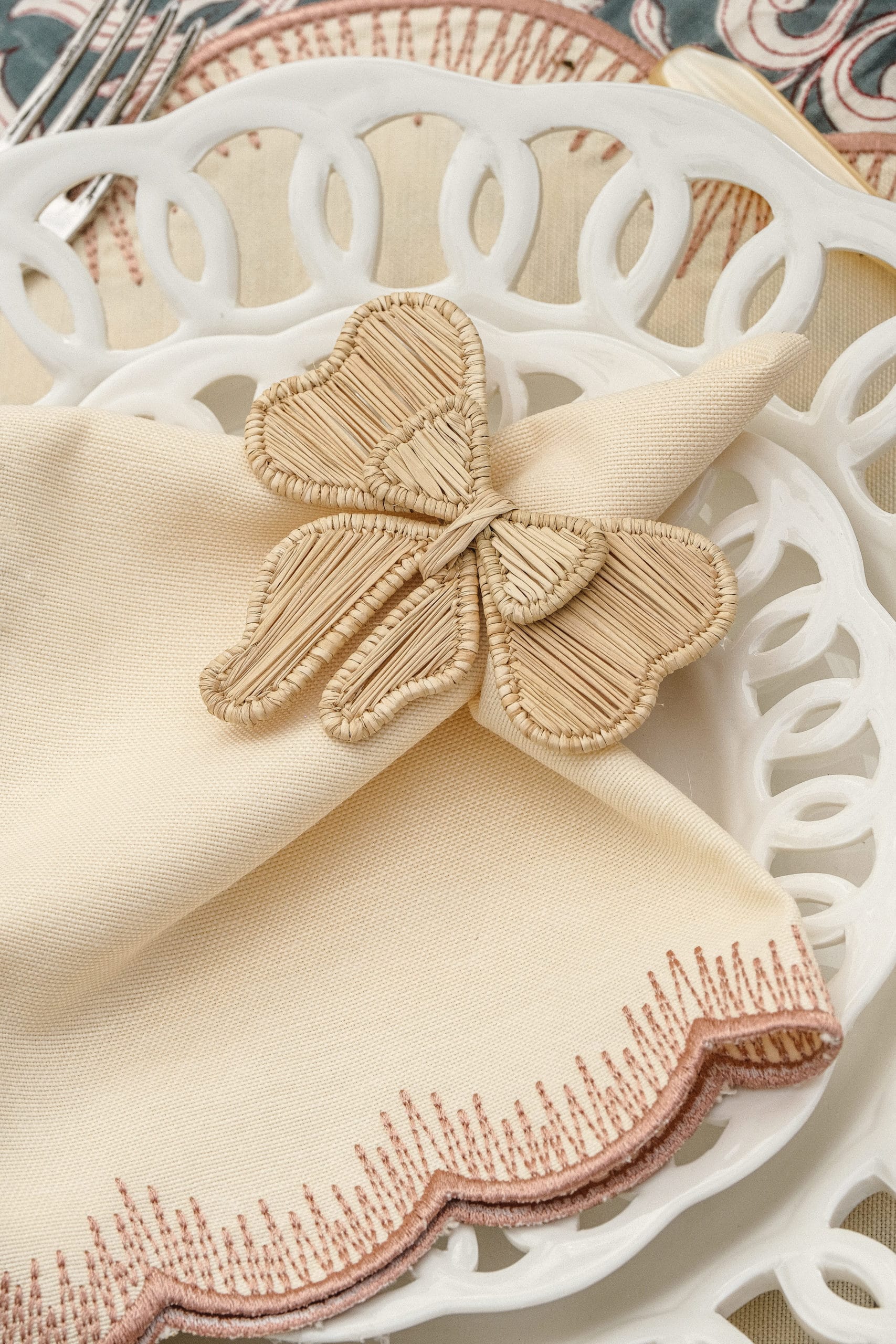 חבק מפית Bow - פיית השולחן