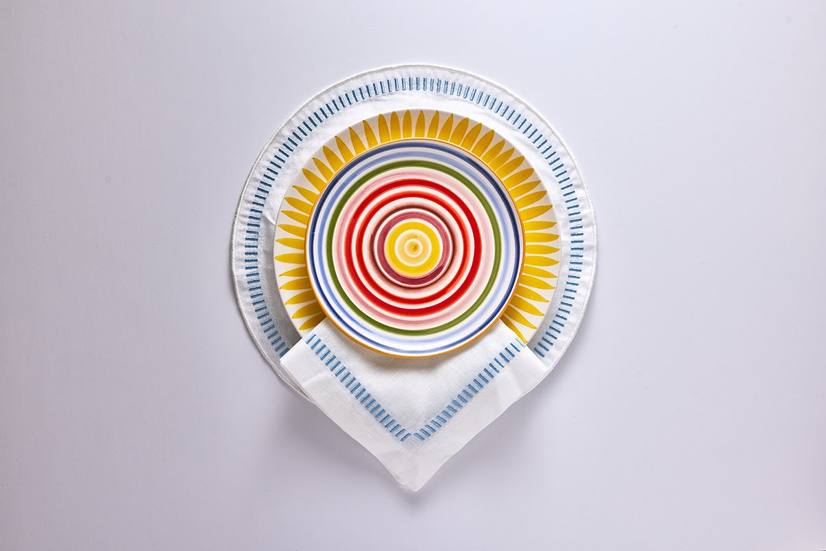 Flare Linen Set בהיר כחול x6 - פיית השולחן