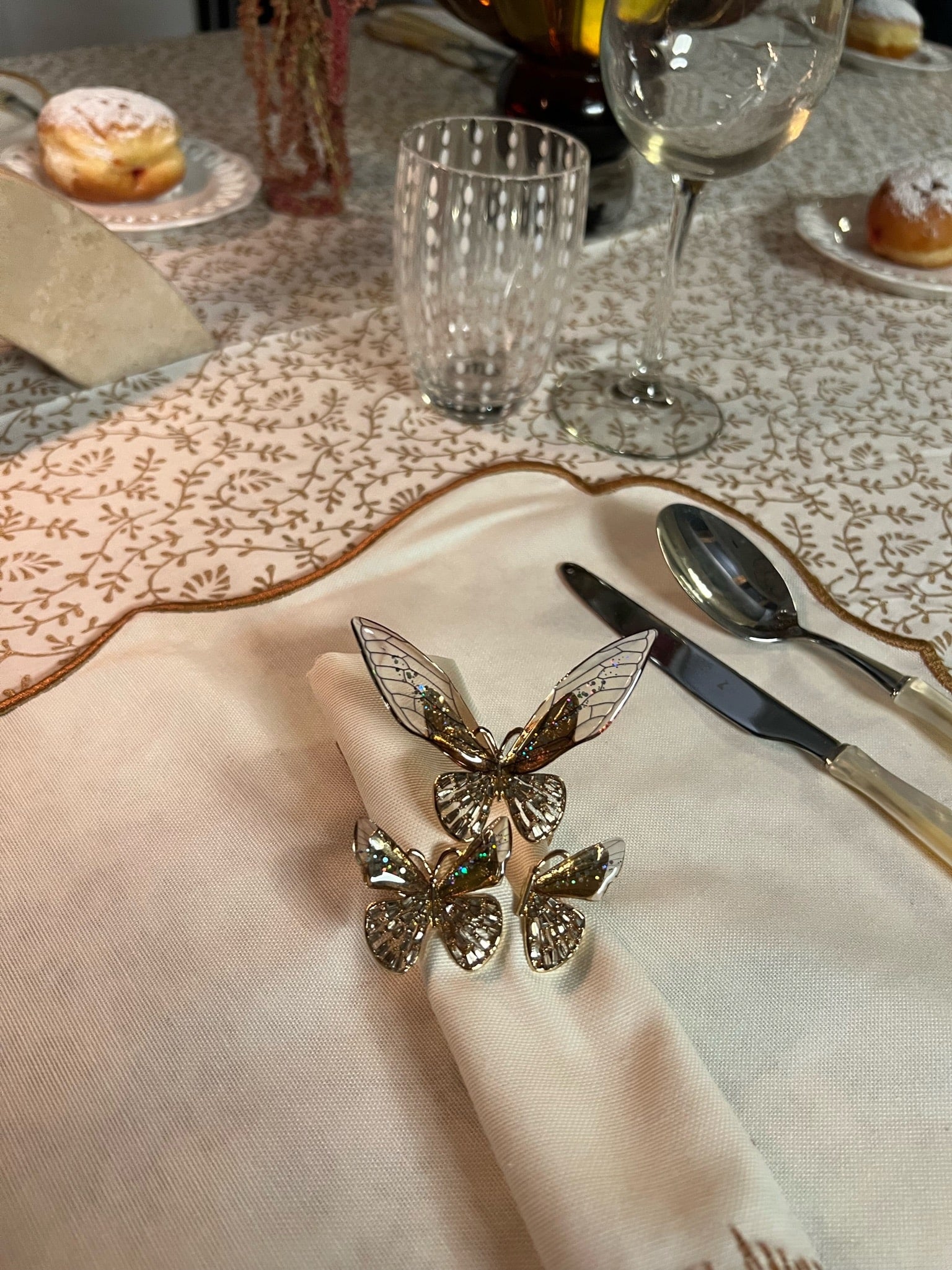 Bella זהב מפית - פיית השולחן