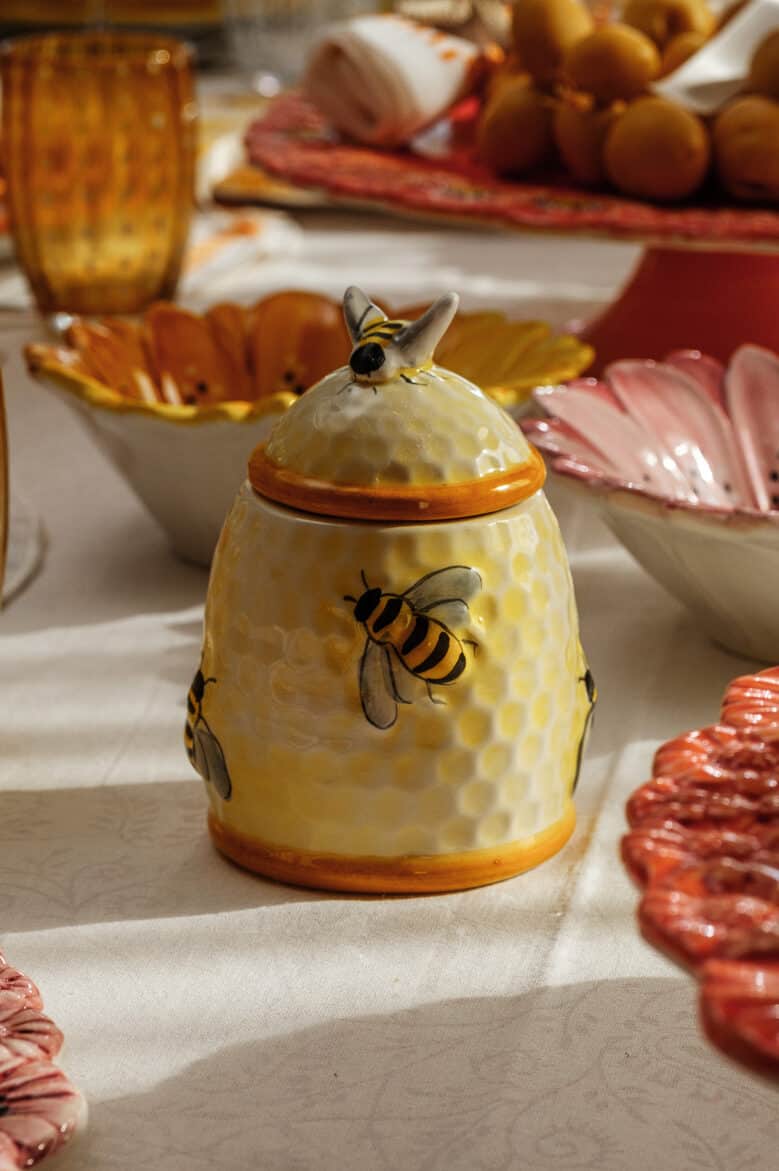 כלי דבש קרמיקה - פיית השולחן