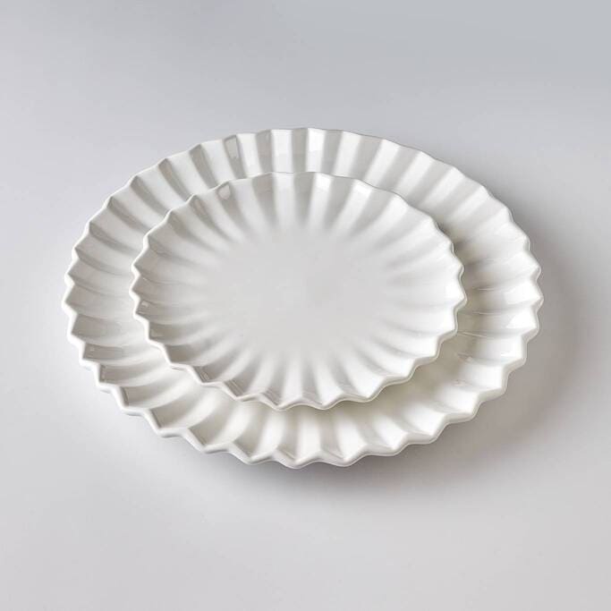 צלחת מנה ראשונה Pleated - פיית השולחן