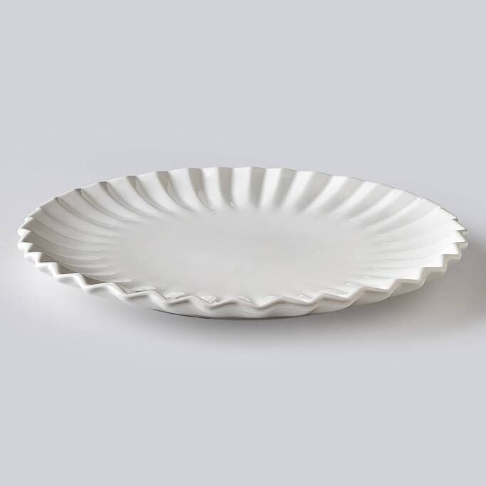 צלחת מנה עיקרית Pleated - פיית השולחן