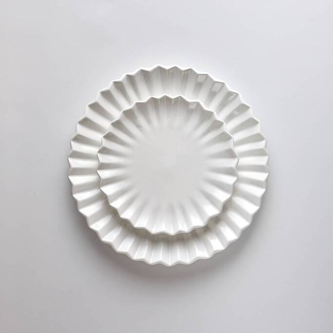 צלחת מנה עיקרית Pleated - פיית השולחן