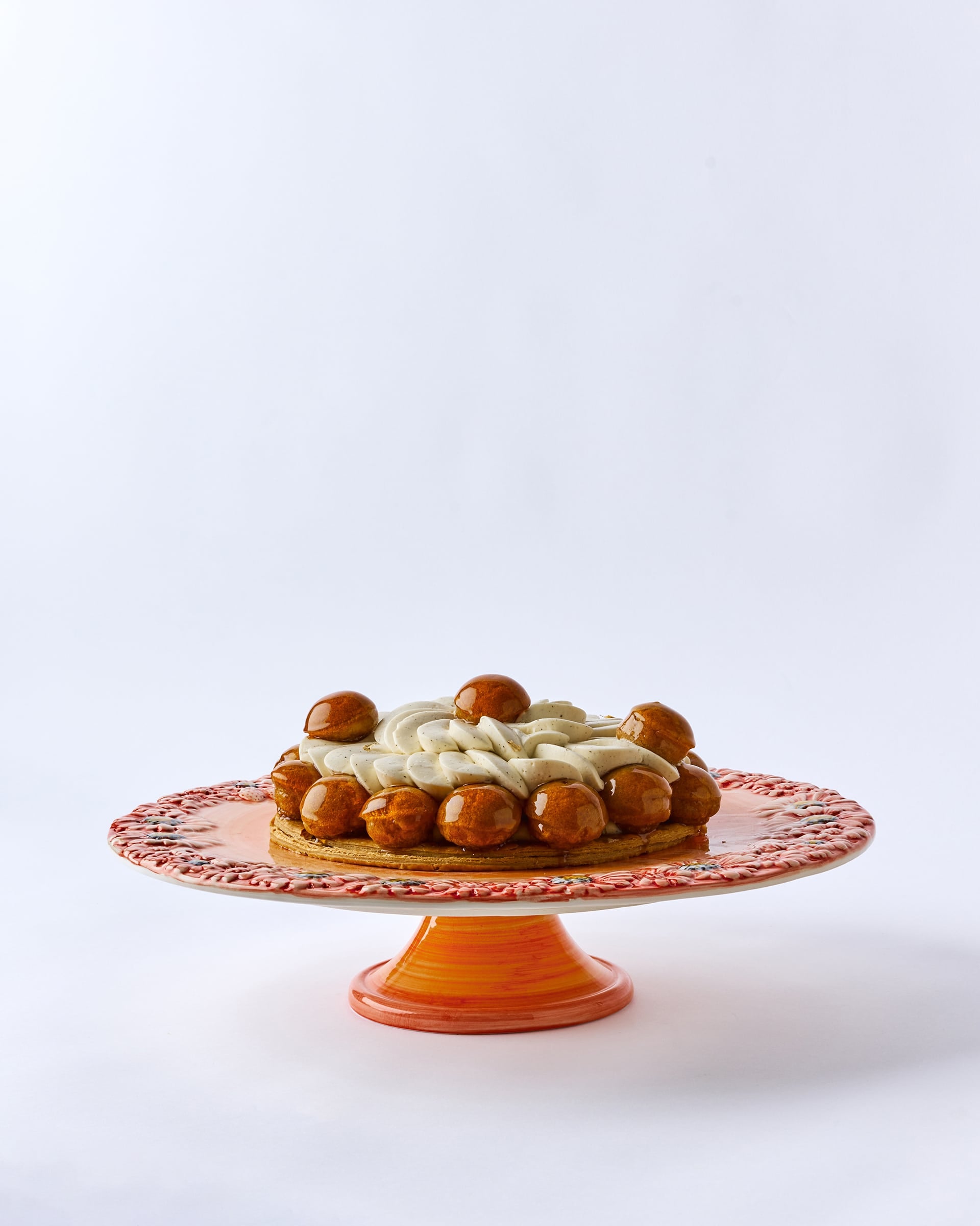 מעמד לעוגה כתום Flora - פיית השולחן