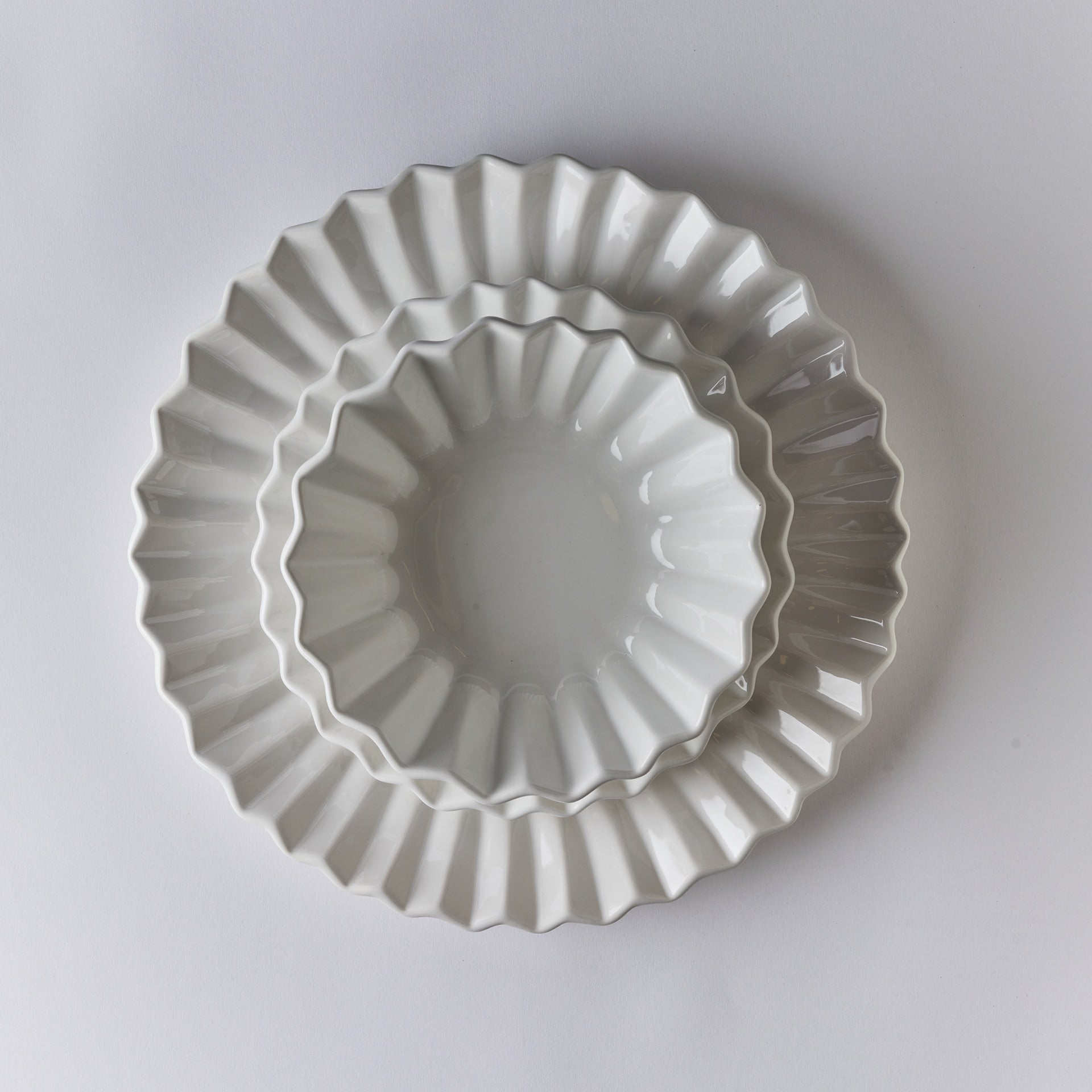 צלחת מנה עיקרית Pleated - פיית השולחן