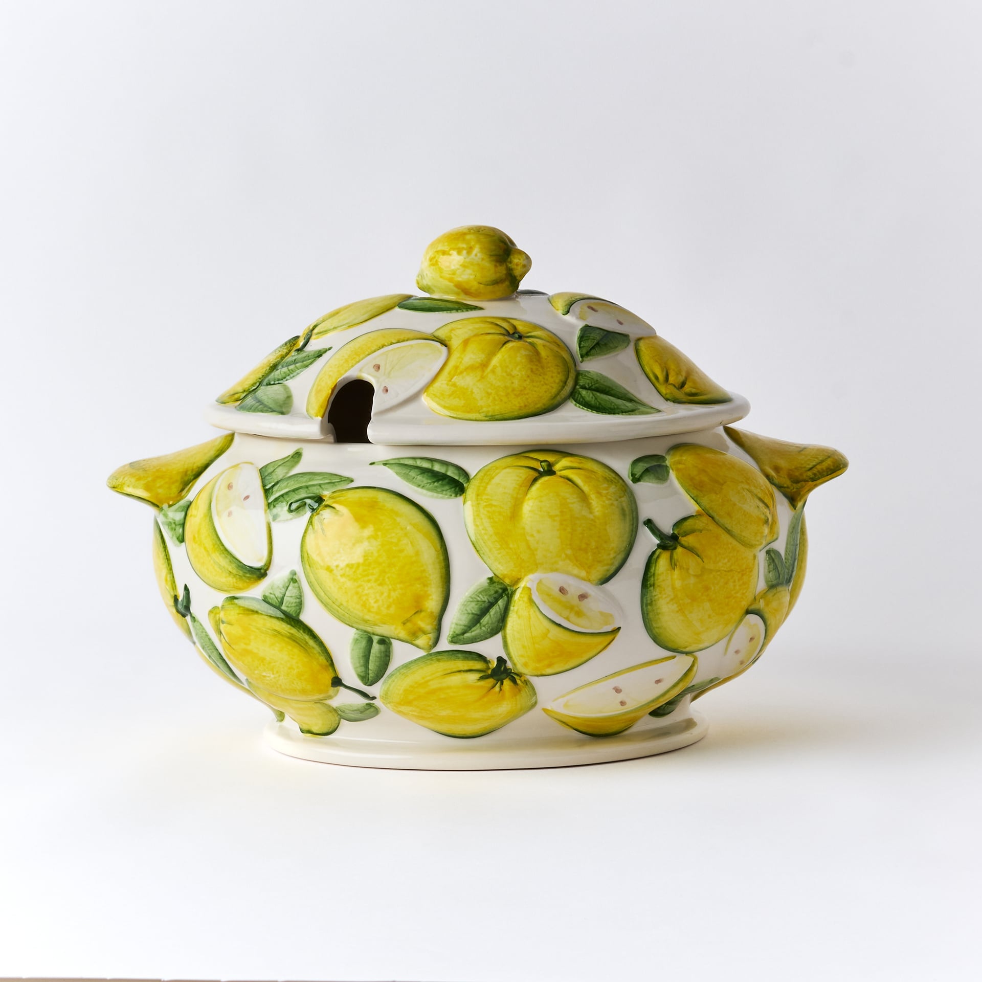 קערת הגשה גדולה Lemon עם מכסה - פיית השולחן