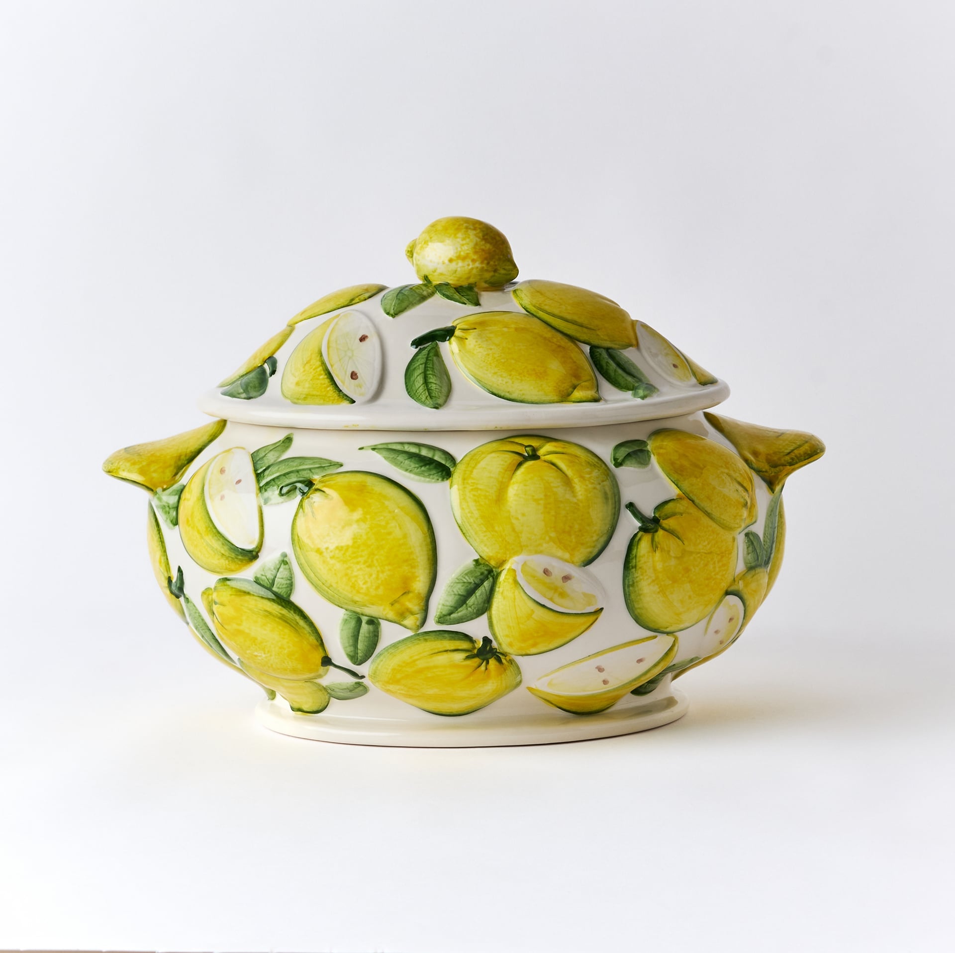 קערת הגשה גדולה Lemon עם מכסה - פיית השולחן