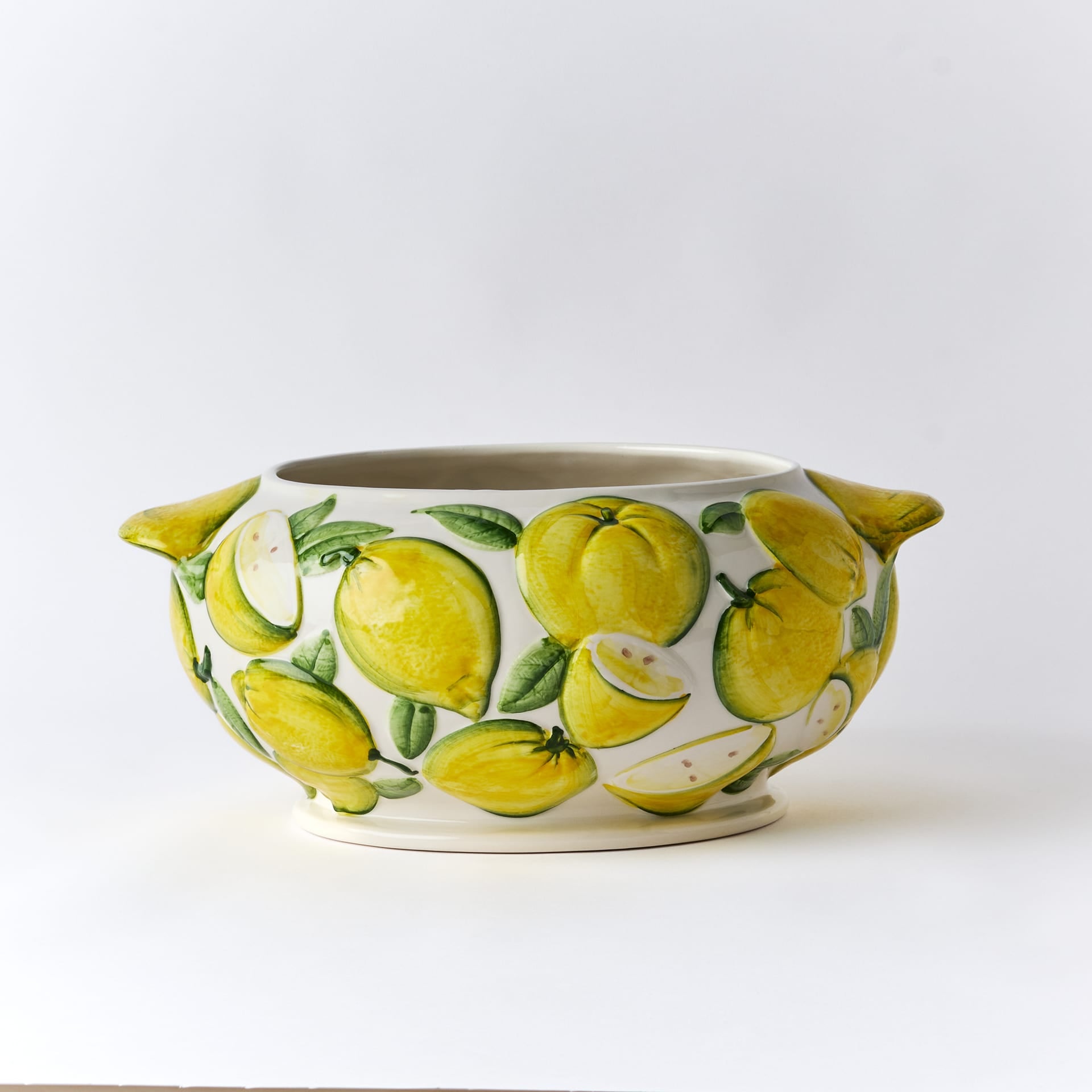 קערת הגשה גדולה Lemon עם מכסה - פיית השולחן