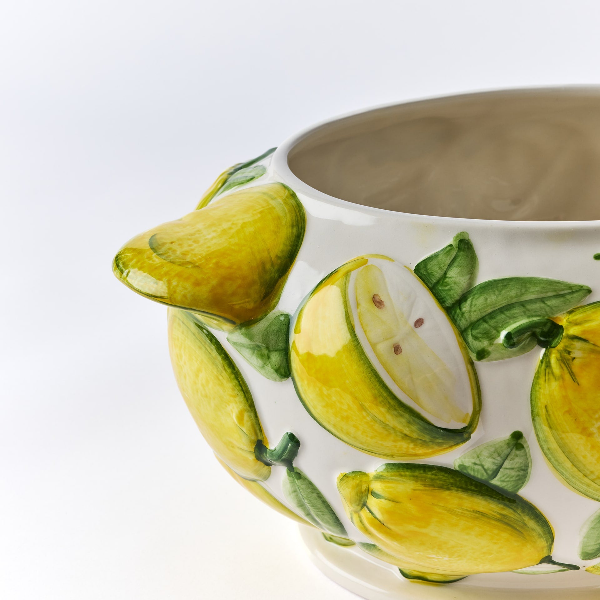 קערת הגשה גדולה Lemon עם מכסה - פיית השולחן