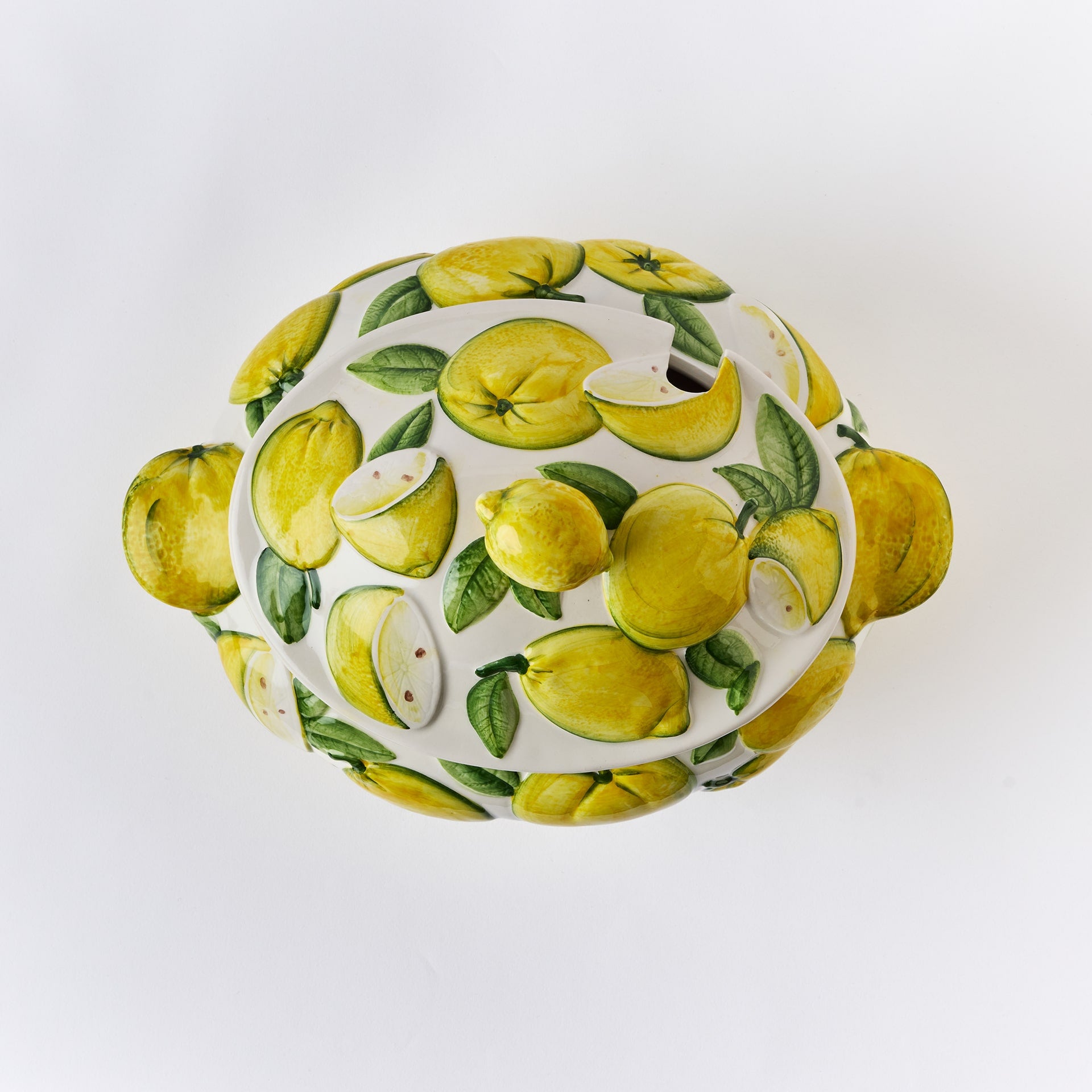 קערת הגשה גדולה Lemon עם מכסה - פיית השולחן