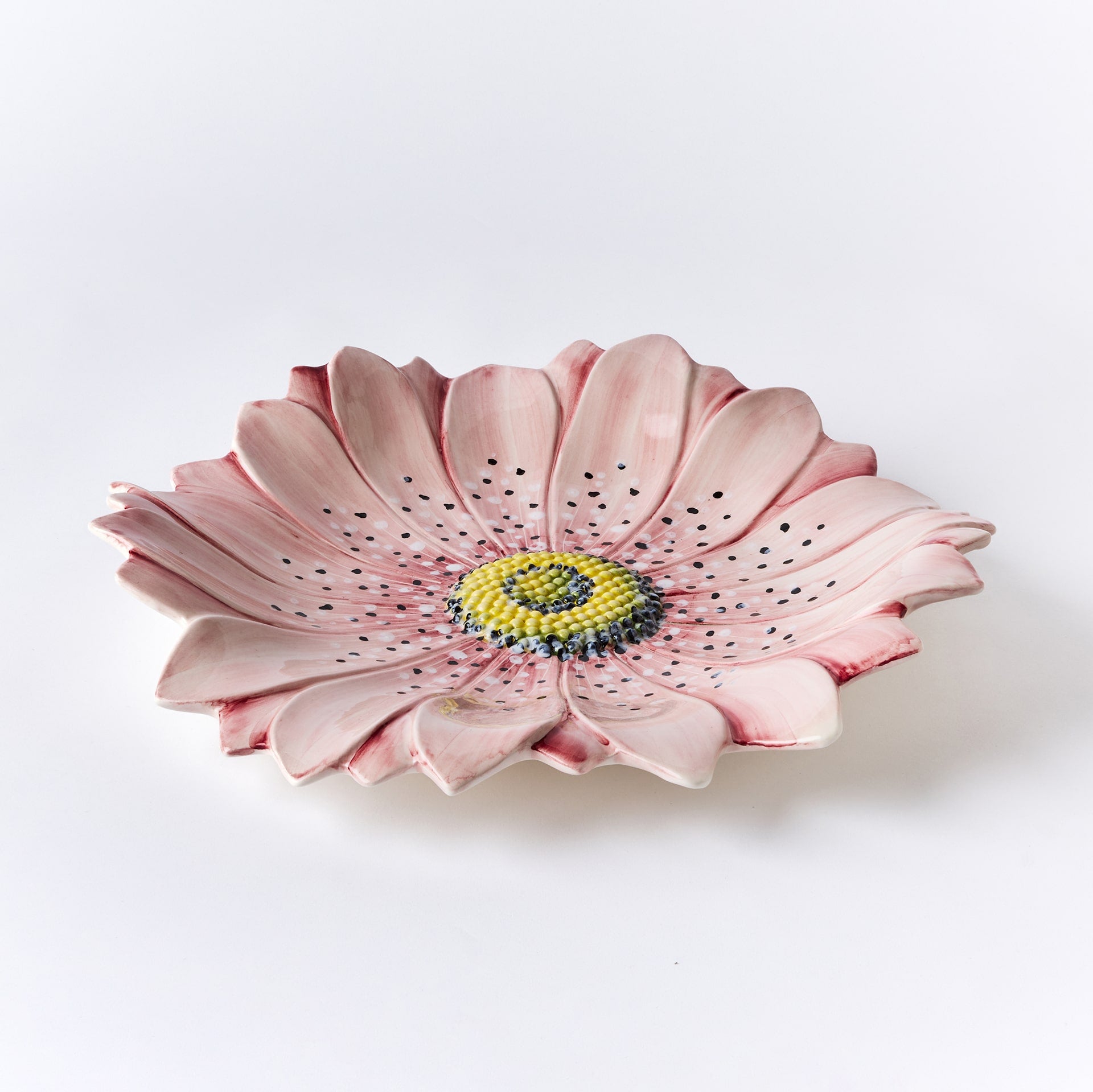 צלחת ורוד Flora Serving - פיית השולחן