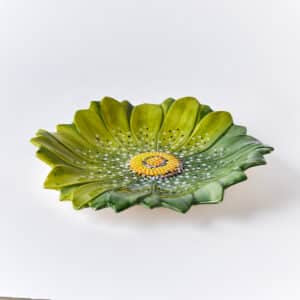 פלטת הגשה פלורה ירוק - פיית השולחן