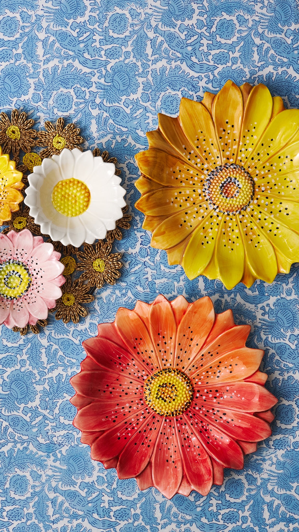 פלטת הגשה צהוב Flora Serving - פיית השולחן