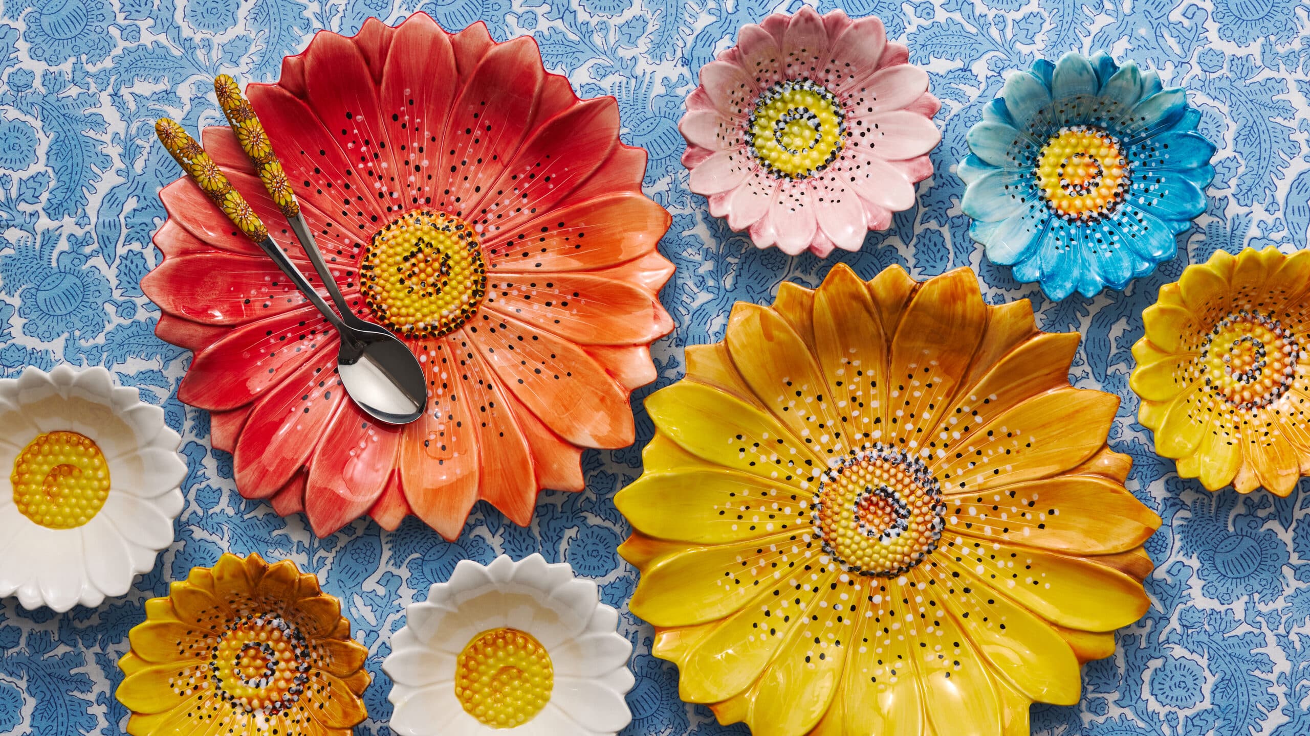 פלטת הגשה צהוב Flora Serving - פיית השולחן