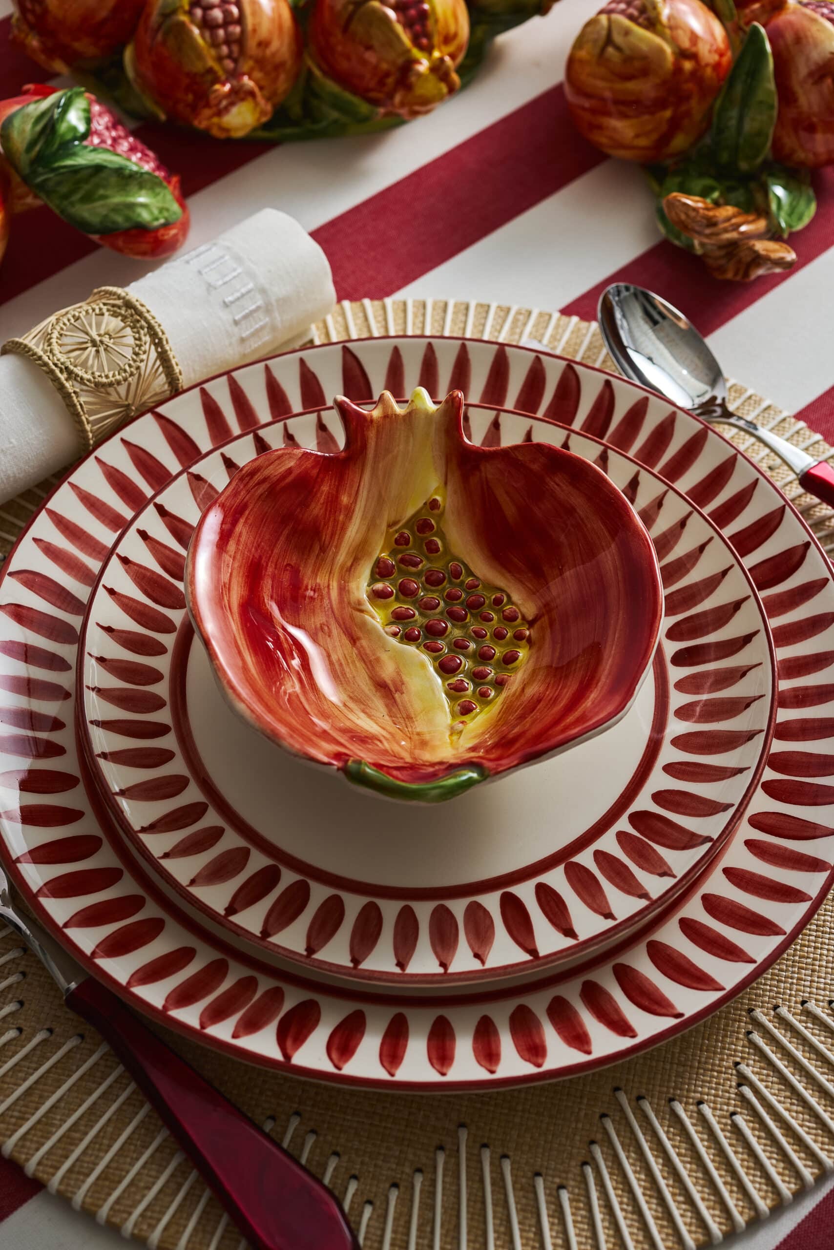 צלחת מנה ראשונה פלייר בורדו - פיית השולחן