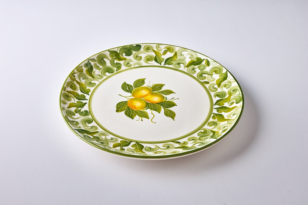 צלחת מנה עיקרית Tuscany Lemon - פיית השולחן