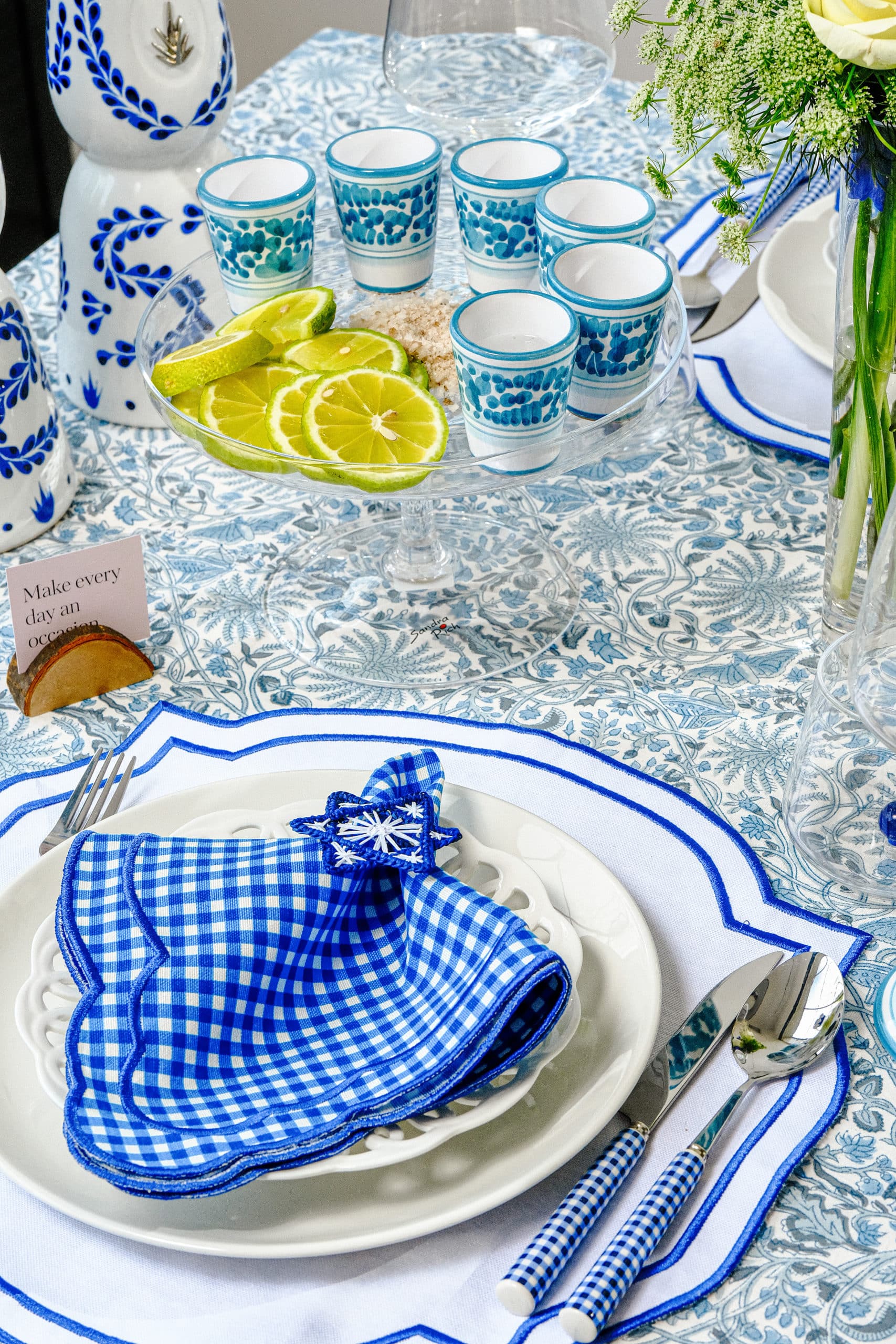 Dolly לבן with checkeאדום plaid | סט 6 - פיית השולחן