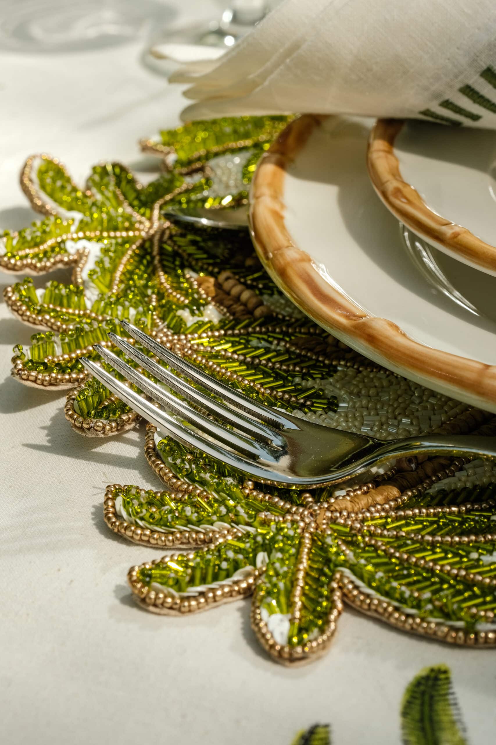 צלחת מנה ראשונה Bamboo - פיית השולחן