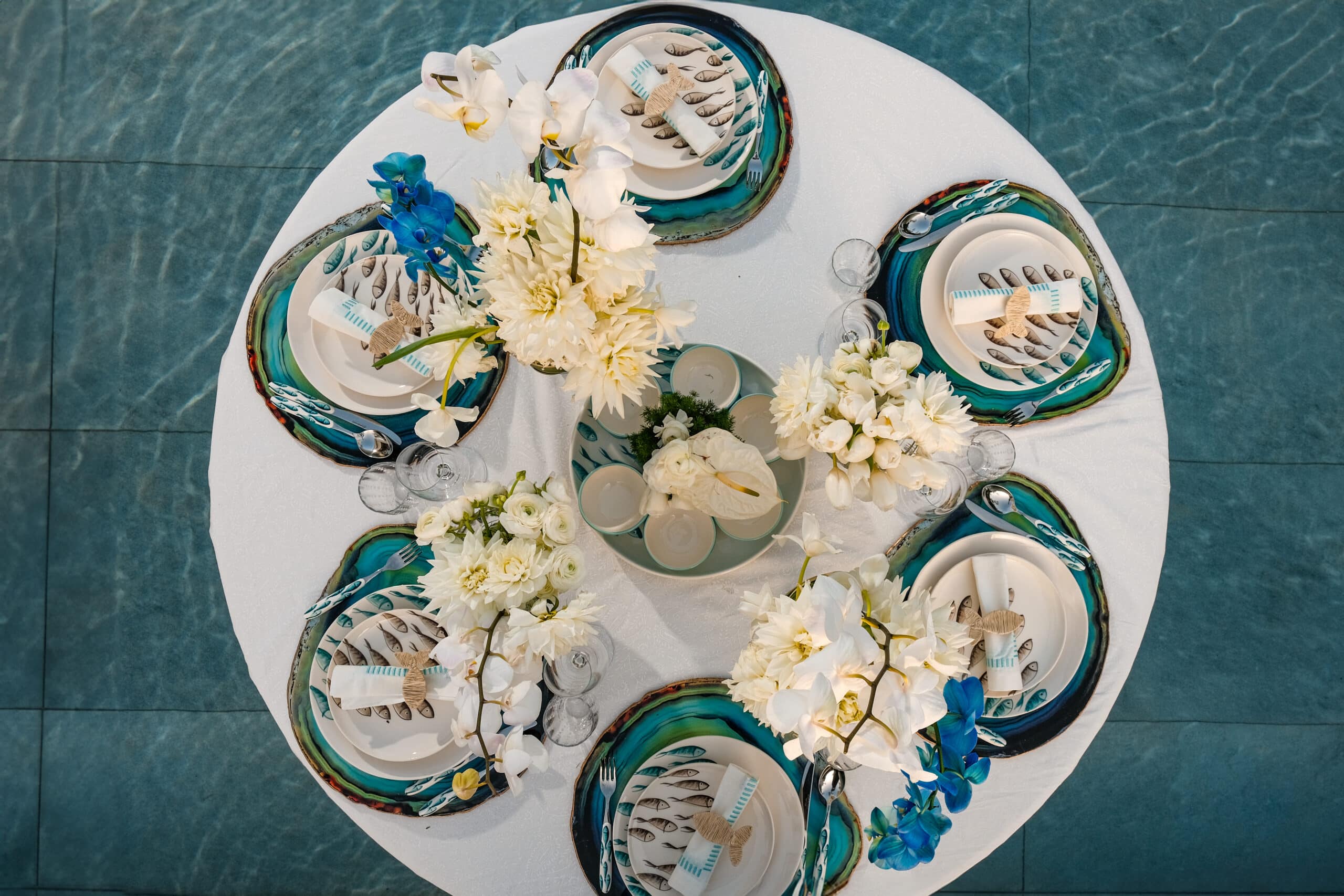 פלייסמט Azure - פיית השולחן