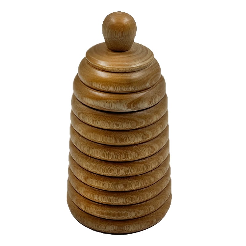 צנצנת Wooden Honey Dipper Lid - פיית השולחן