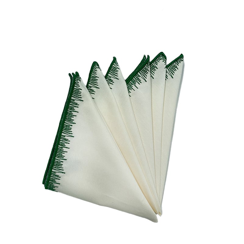 מפיות Liberty ירוק | סט 6 - פיית השולחן