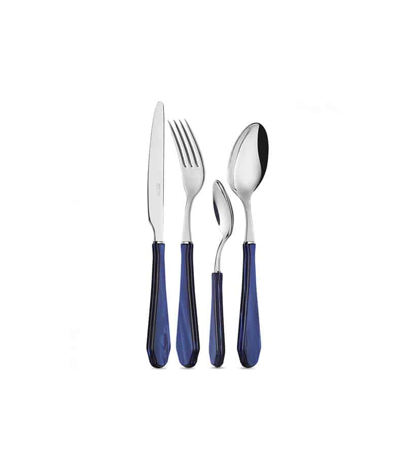 סט סכו״ם כחול Venezia 24 Pc - פיית השולחן