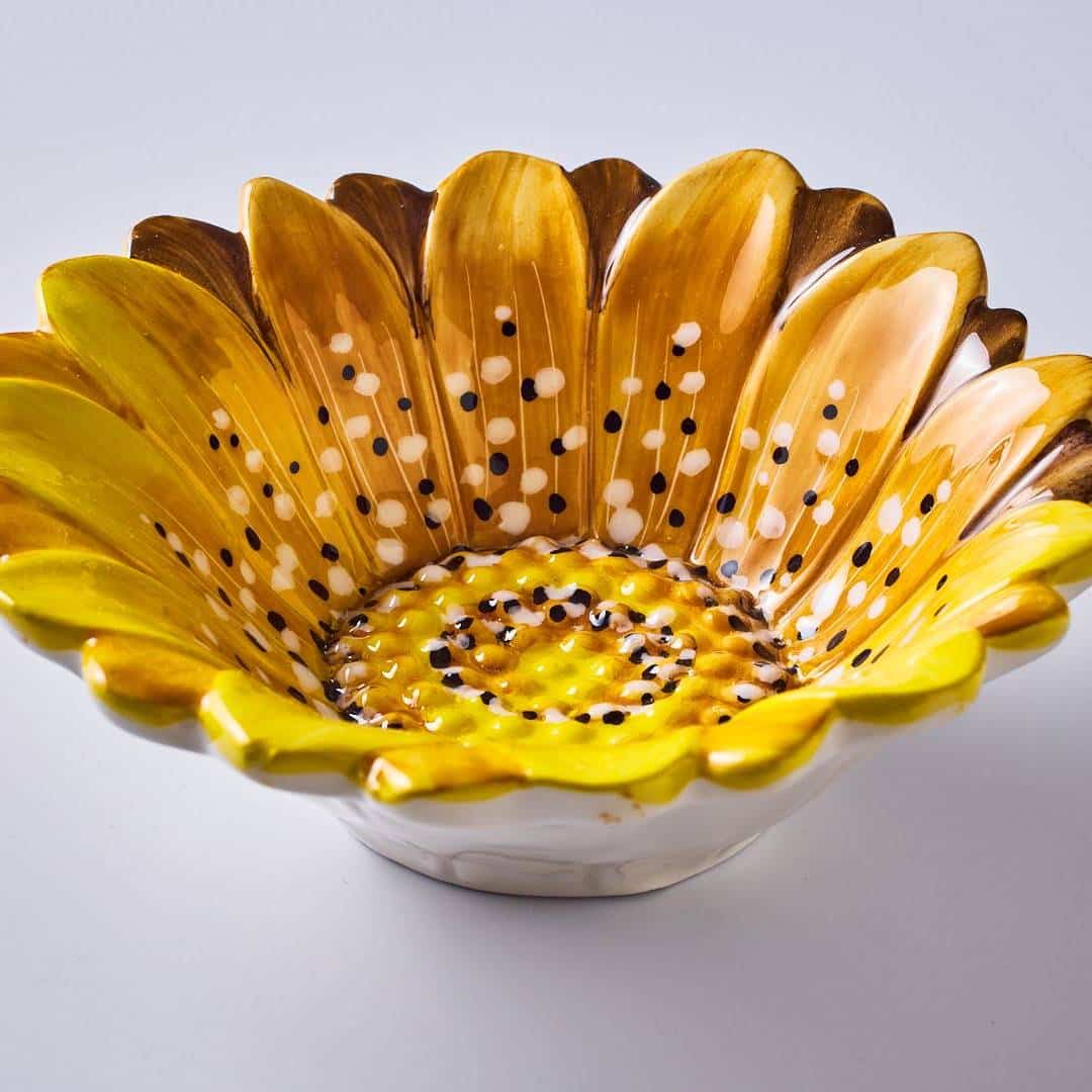 קערה Small Flora צהוב - פיית השולחן