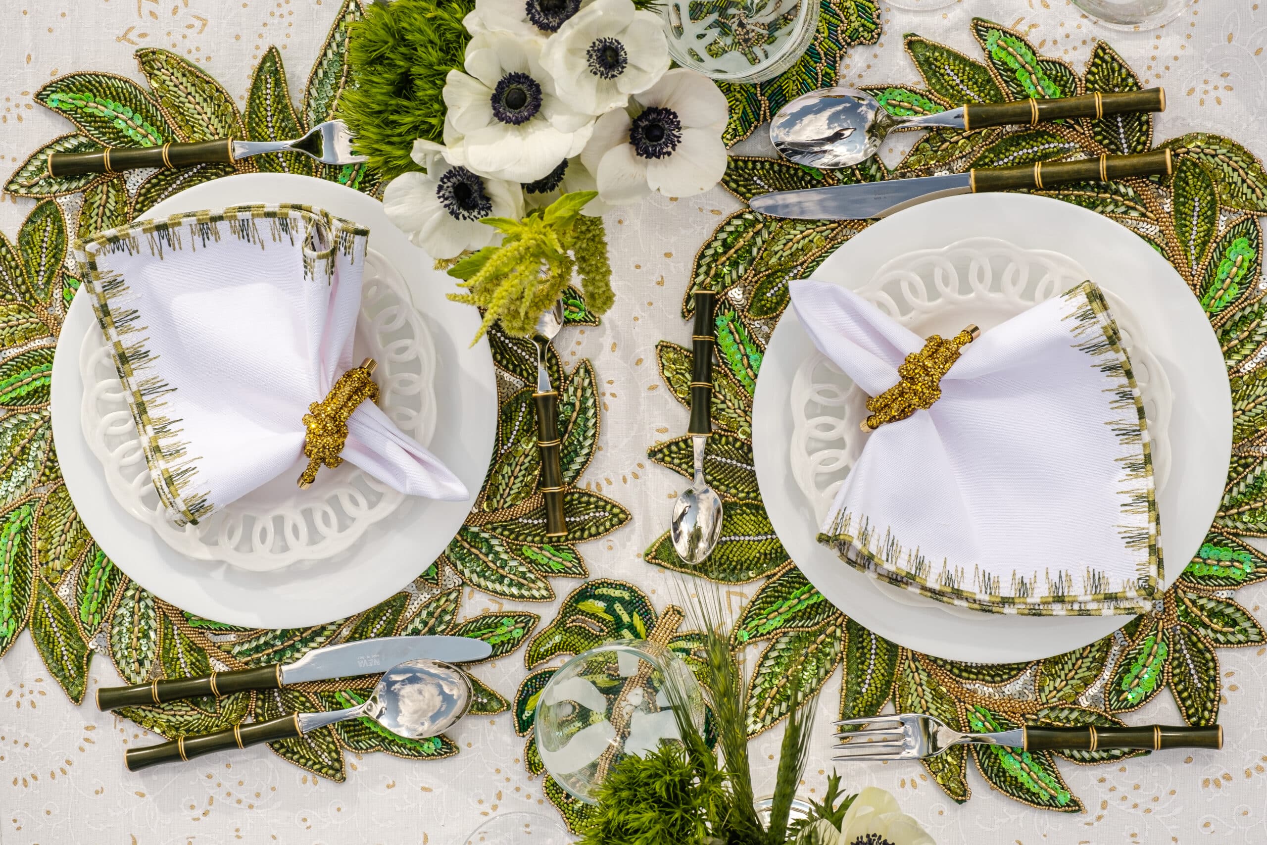 סט סכו״ם Bamboo Verde -24 Piece - פיית השולחן