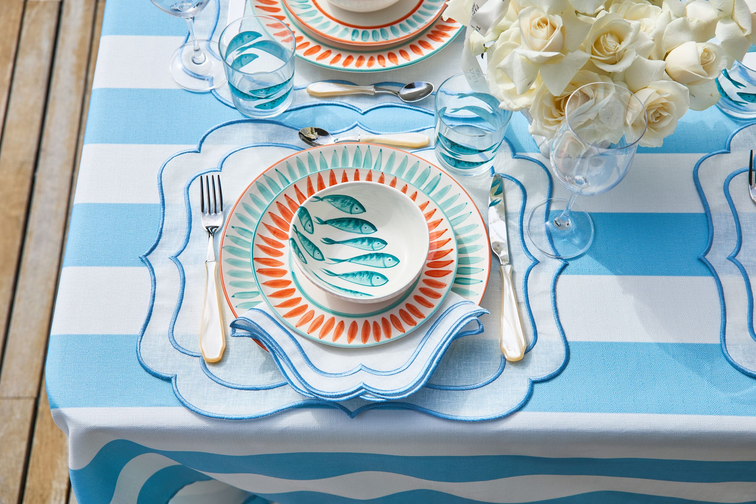 צלחת מנה ראשונה כתום Flare - פיית השולחן