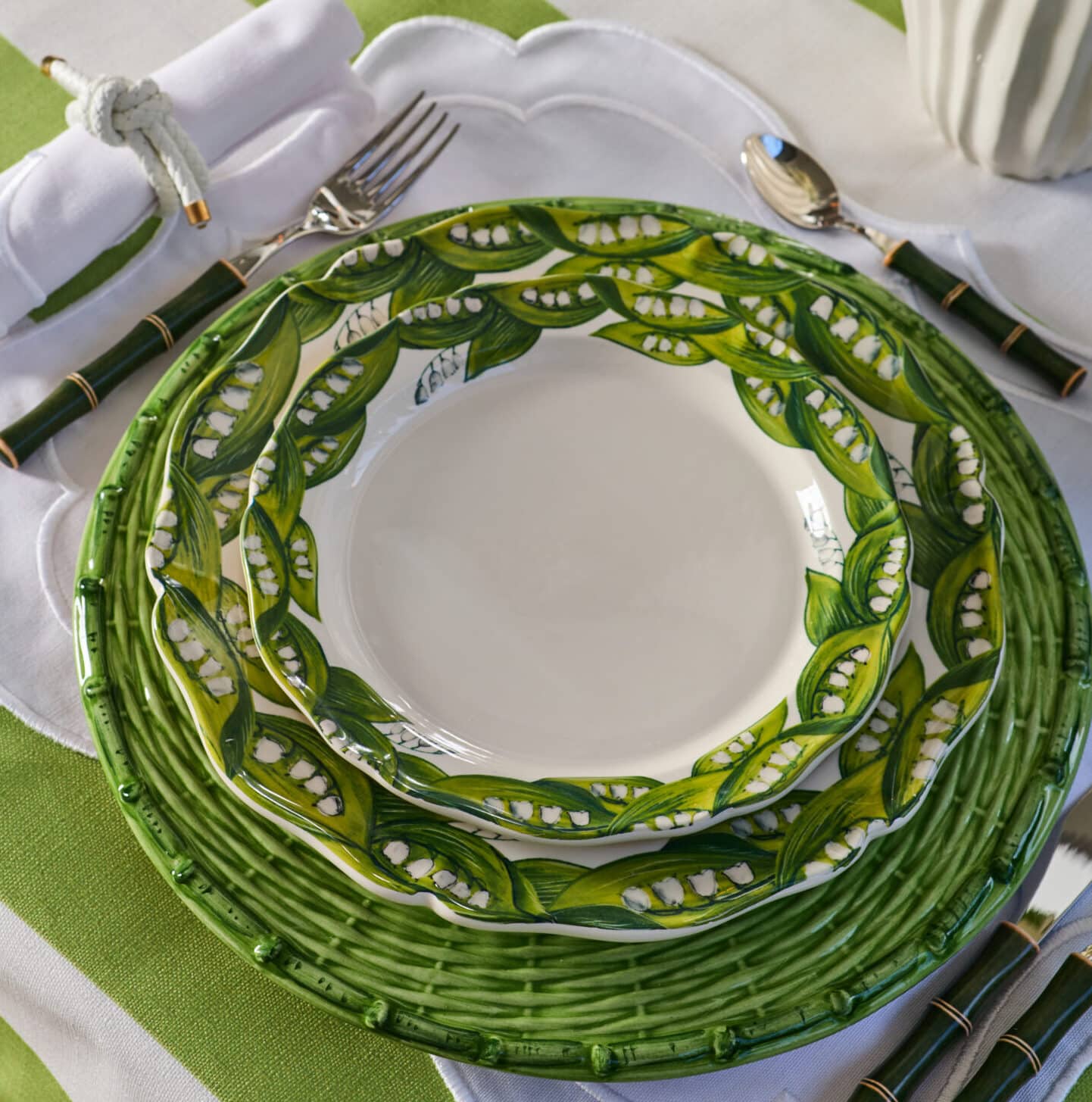 צלחת מנה ראשונה Lily of the Valley - פיית השולחן