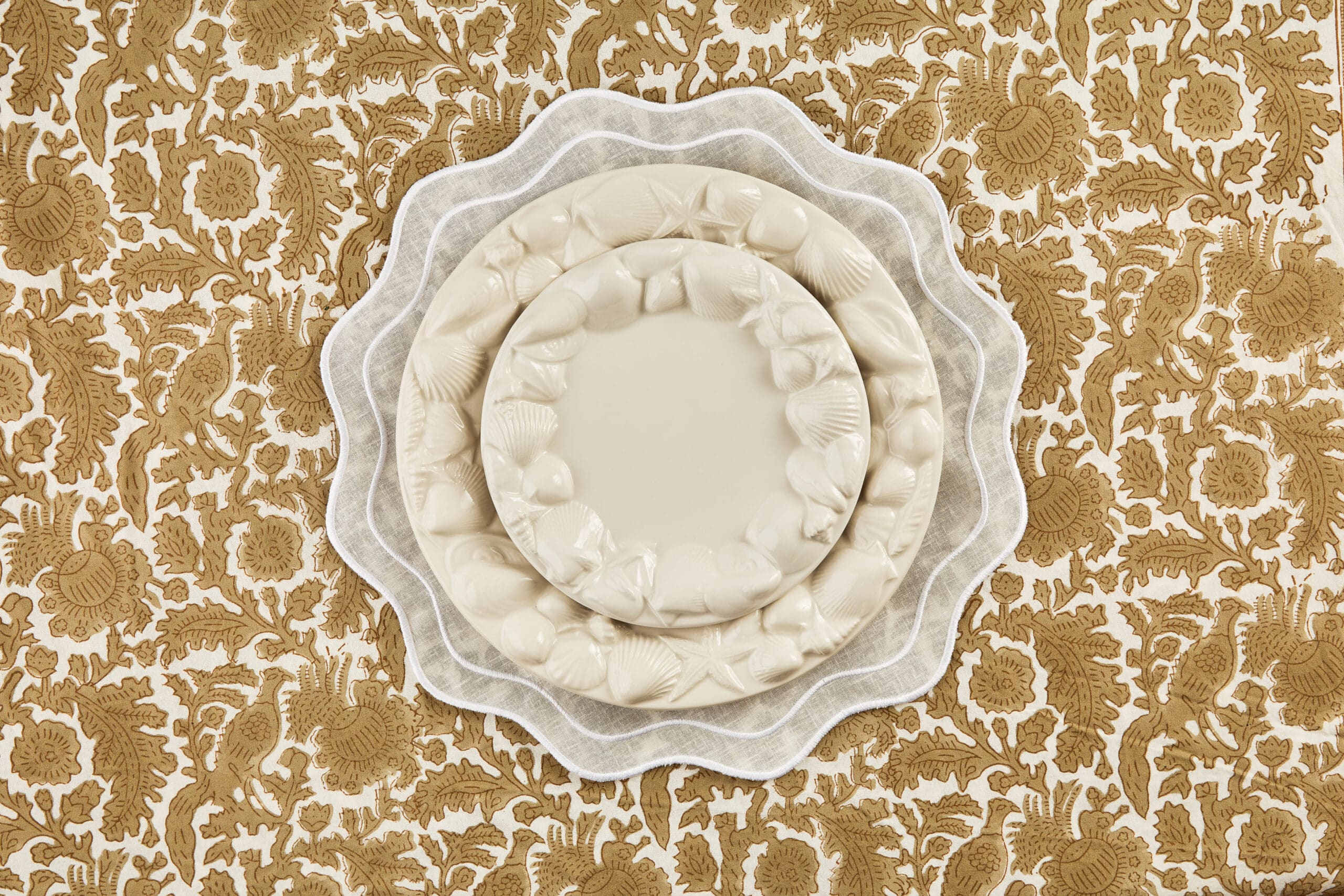 צלחת מנה עיקרית Seashell - פיית השולחן