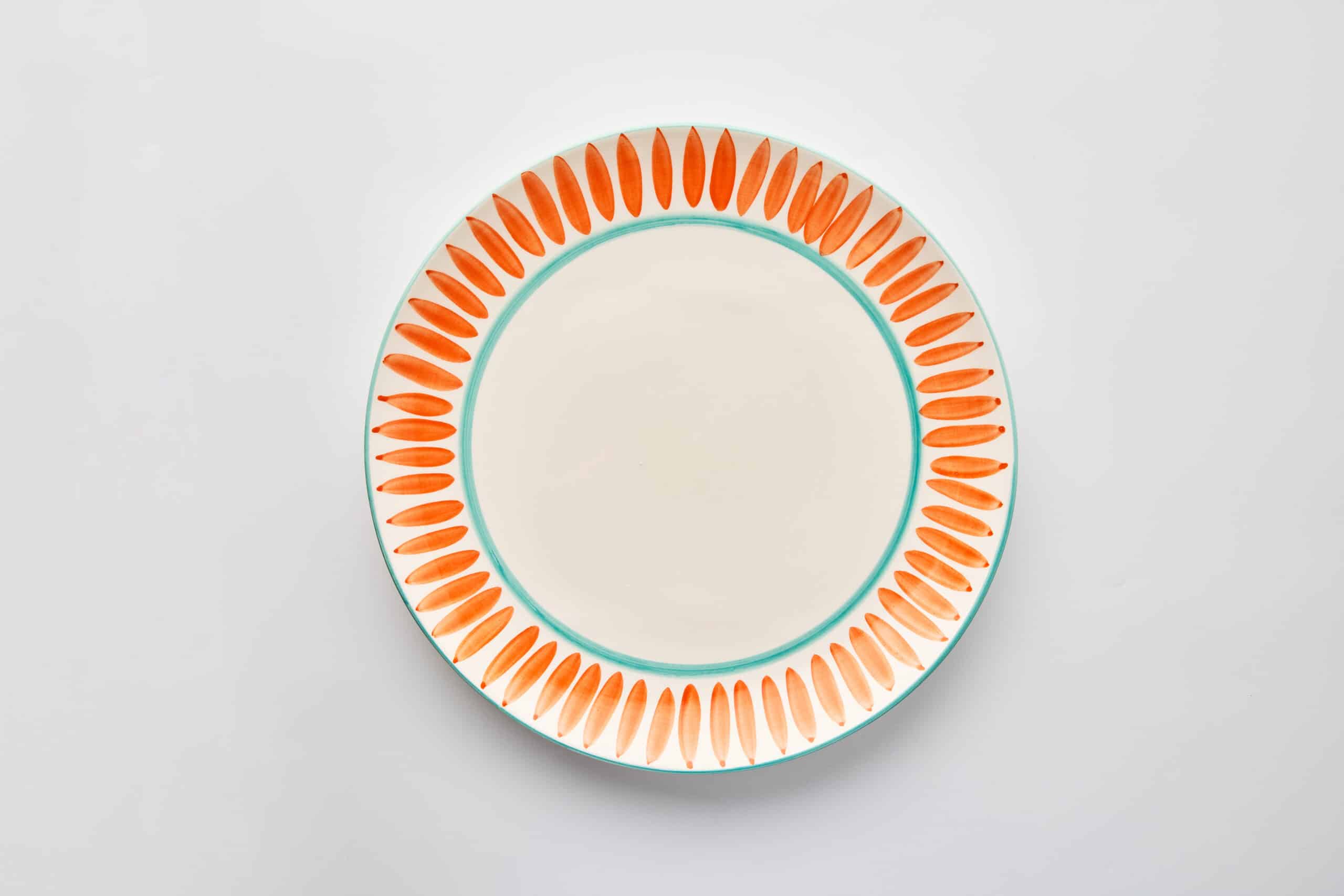 צלחת מנה עיקרית כתום Flare - פיית השולחן