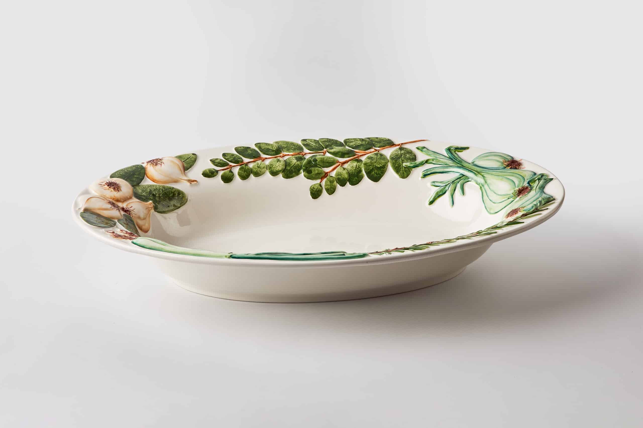 קערה Herb Embossed Oval - פיית השולחן