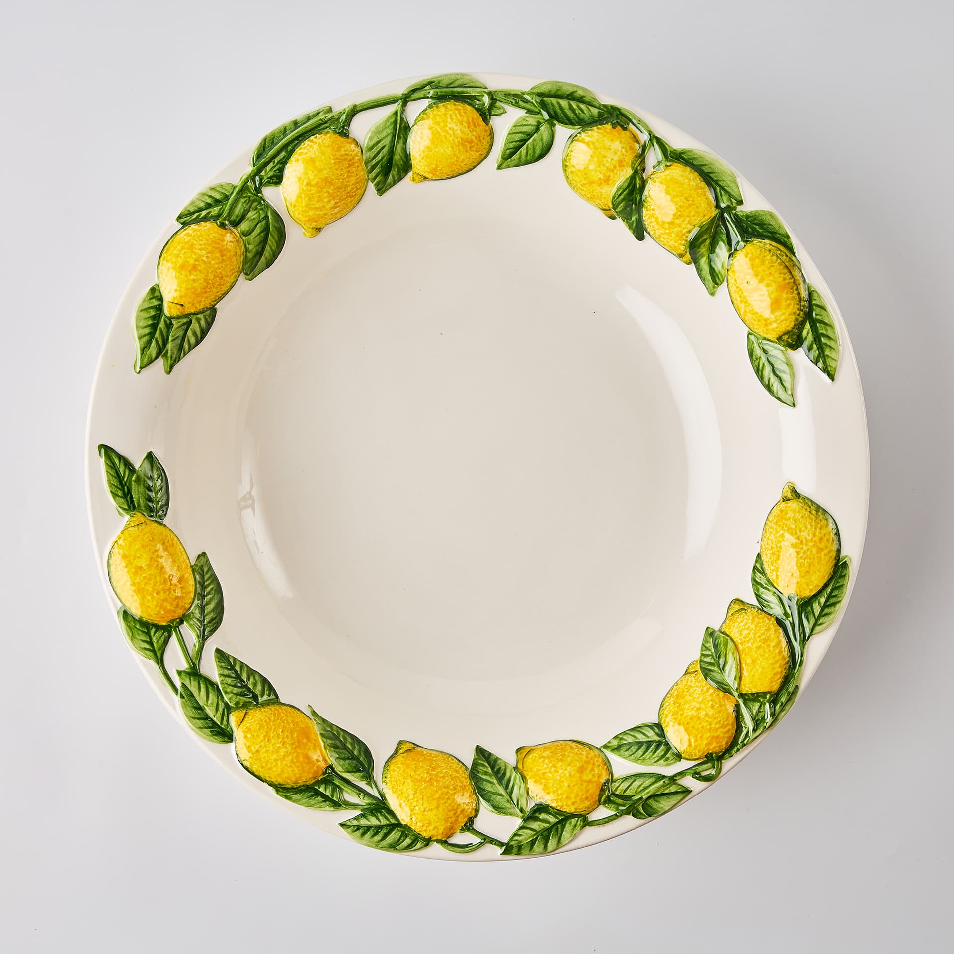 קערת הגשה Lemon Embossed - פיית השולחן