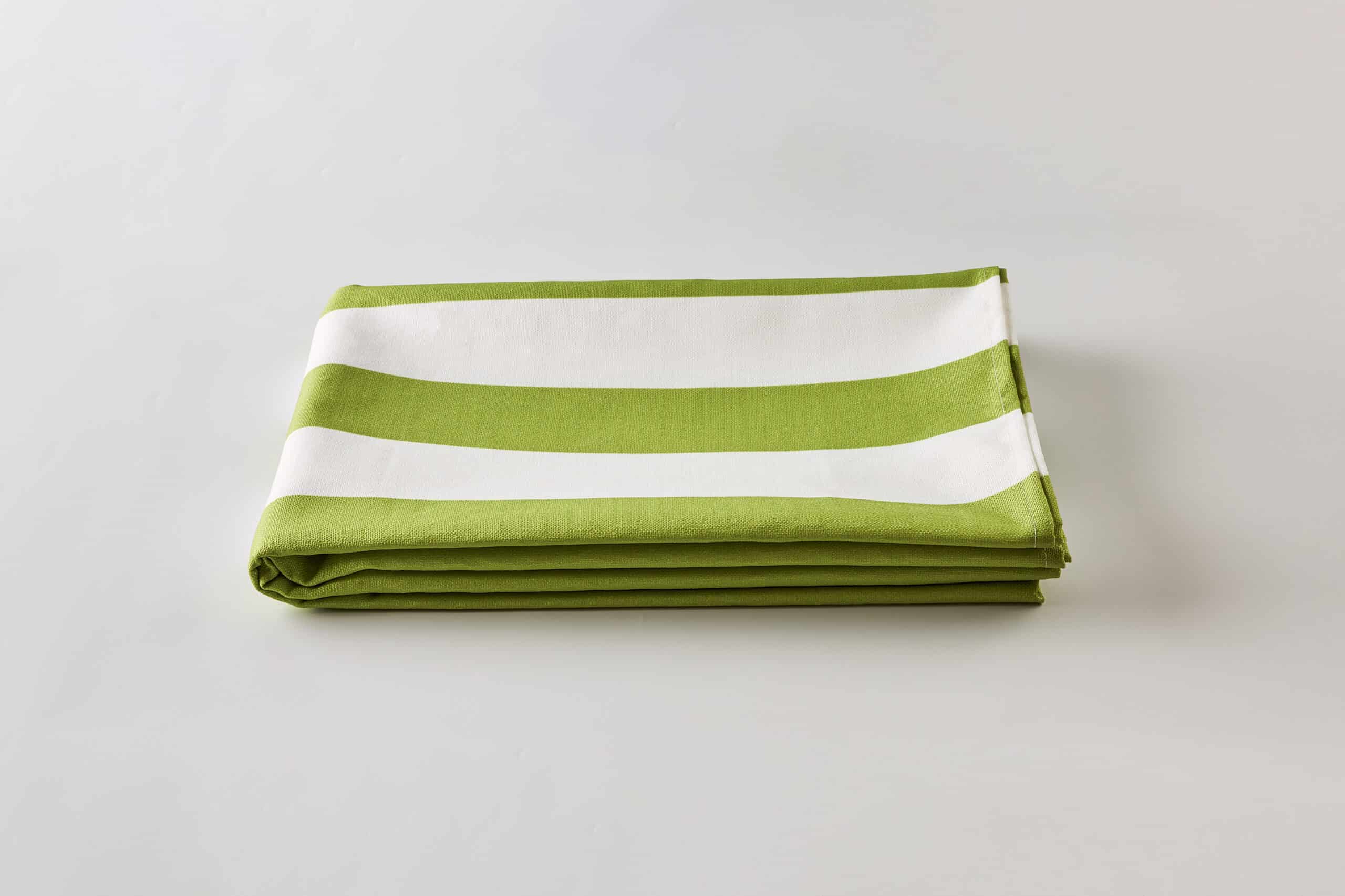 מפות – מפת פסים ירוק בהיר - פיית השולחן