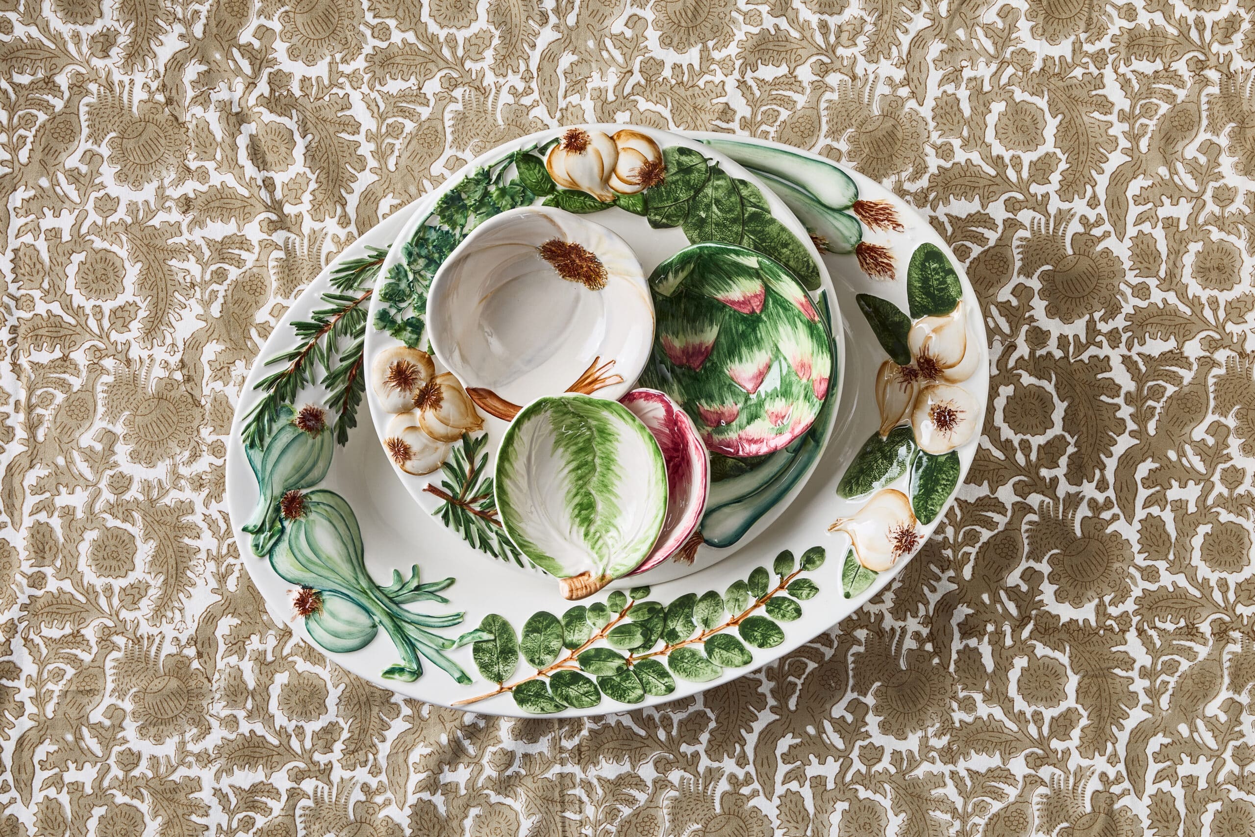 קערה Herb Embossed Oval - פיית השולחן