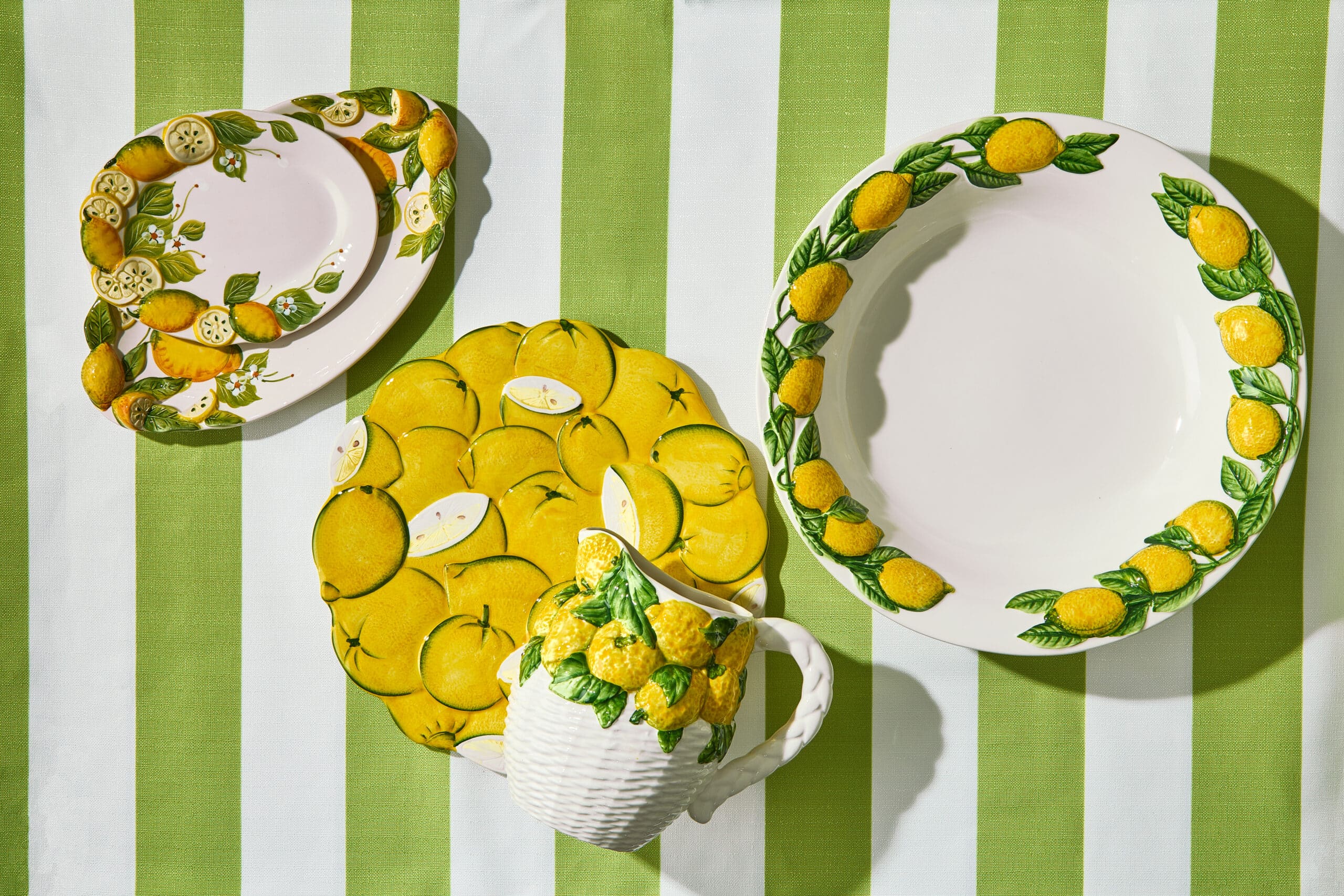 קערת הגשה Lemon Embossed - פיית השולחן