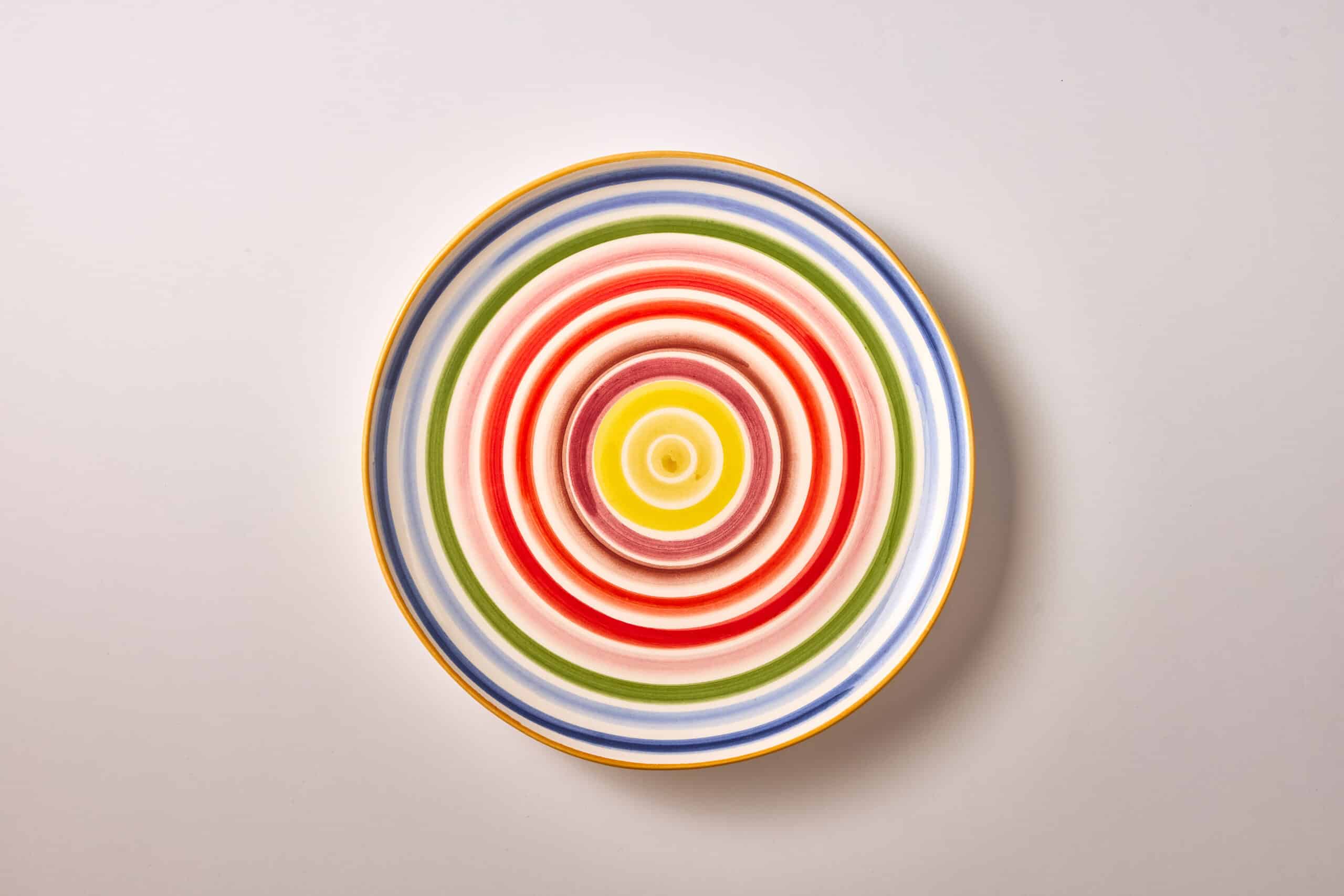 צלחת מנה ראשונה Stripe - פיית השולחן