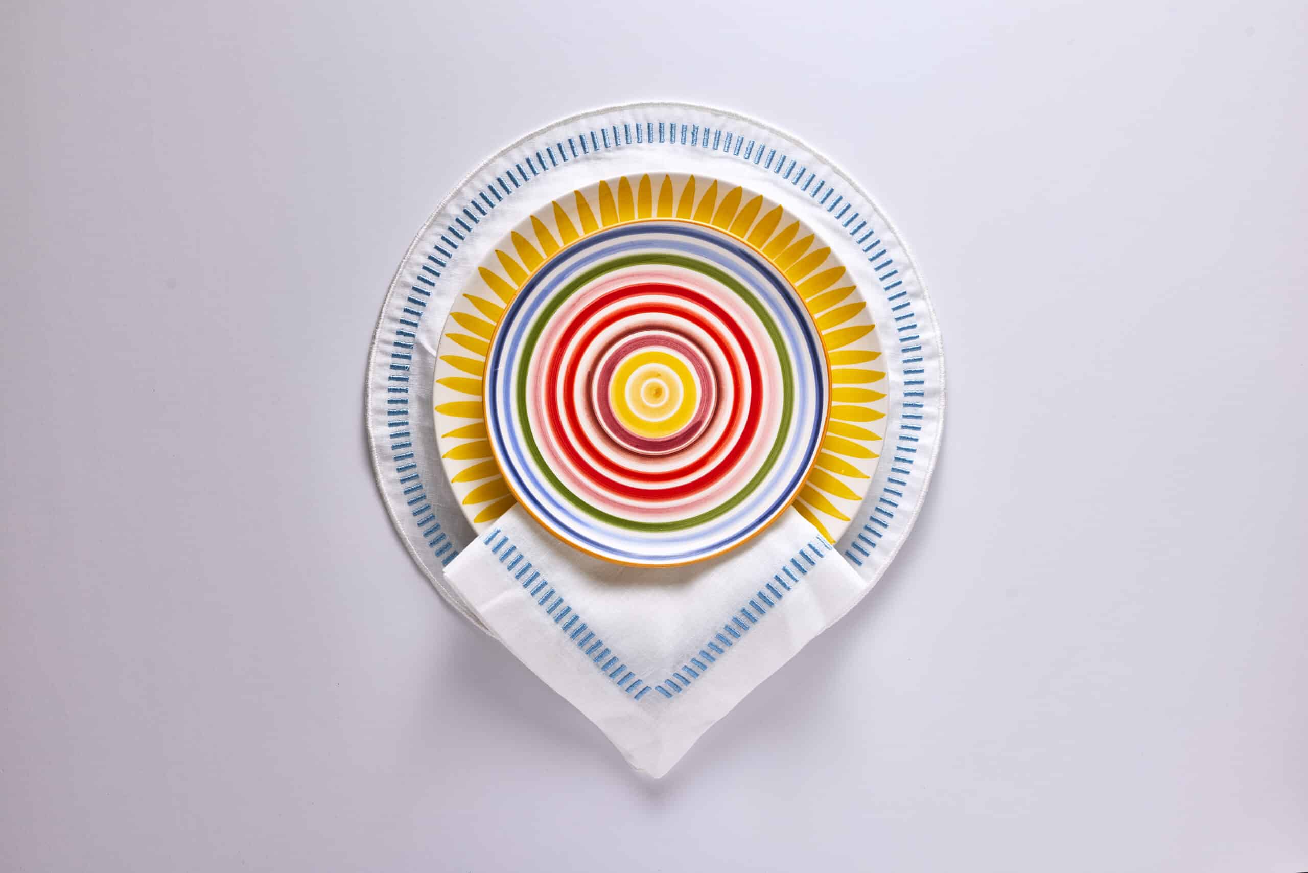 צלחת מנה ראשונה Stripe - פיית השולחן