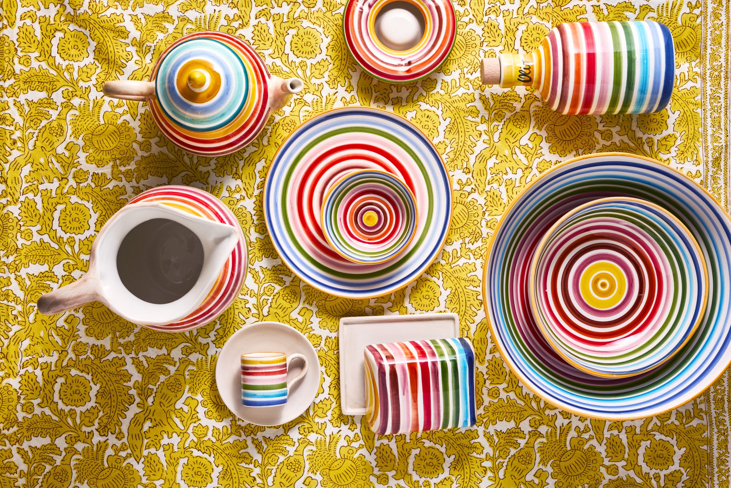 צלחת מנה ראשונה Stripe - פיית השולחן