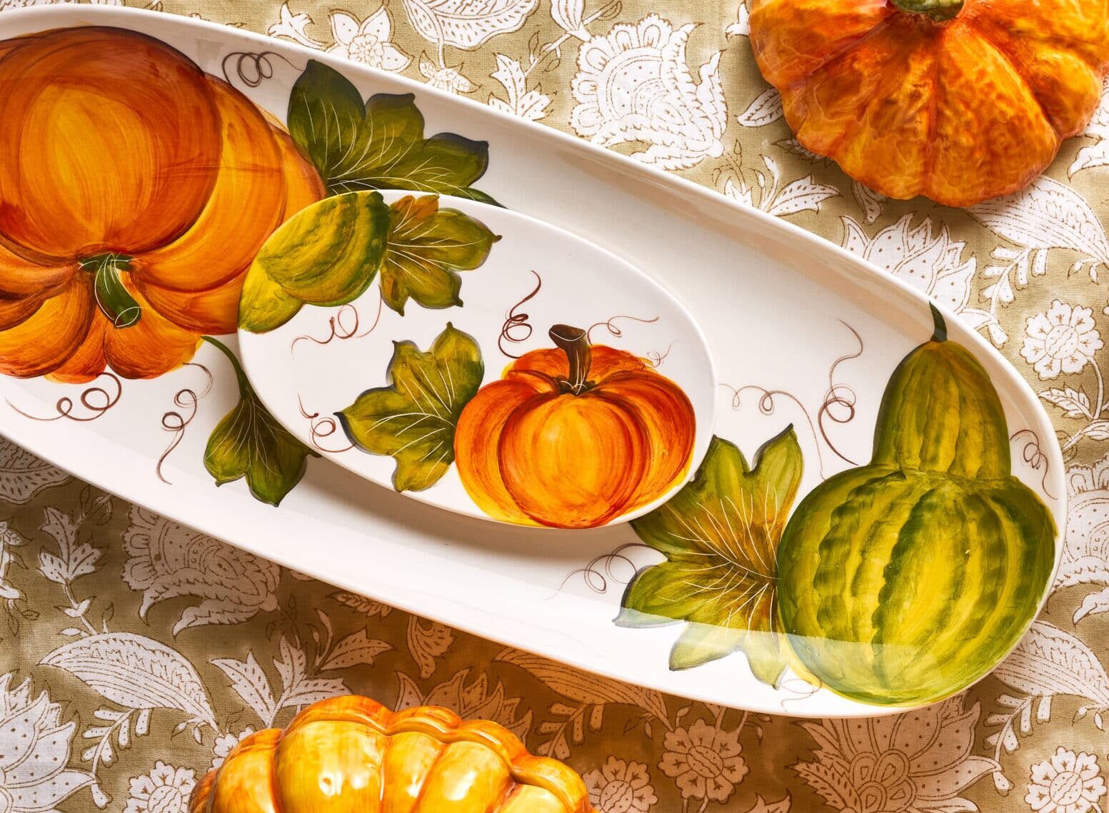 פלטת הגשה גדולה Pumpkin - פיית השולחן